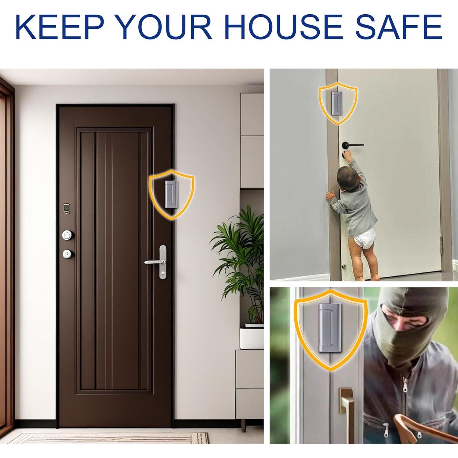 Cerradura de Seguridad Kirphealy para Puerta - 2 Paquete, Soporta 362kg