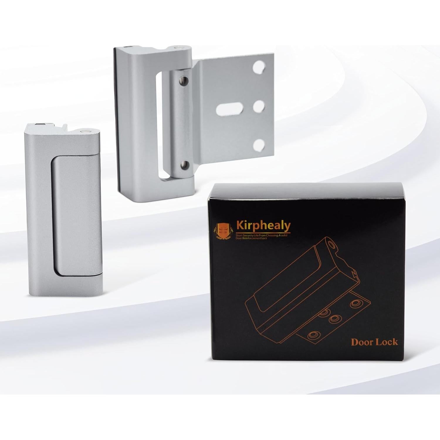 Cerradura de Seguridad Kirphealy para Puerta - 2 Paquete, Soporta 362kg