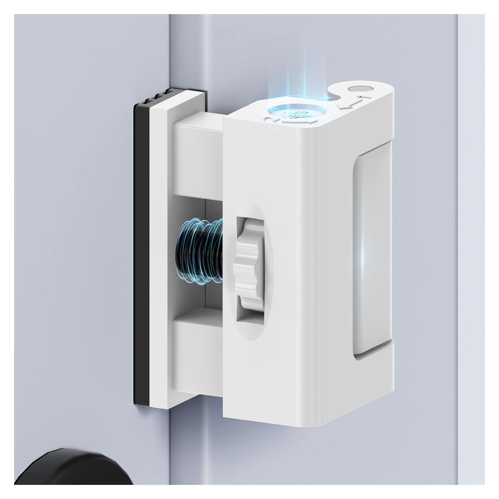 Cerradura de refuerzo portátil Mixizigoz blanca - 363 kg