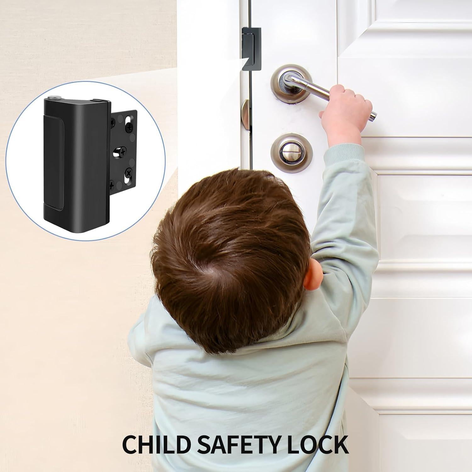 Cerradura de Seguridad QVYQVY para Puerta del Hogar - Refuerzo 7.62 cm