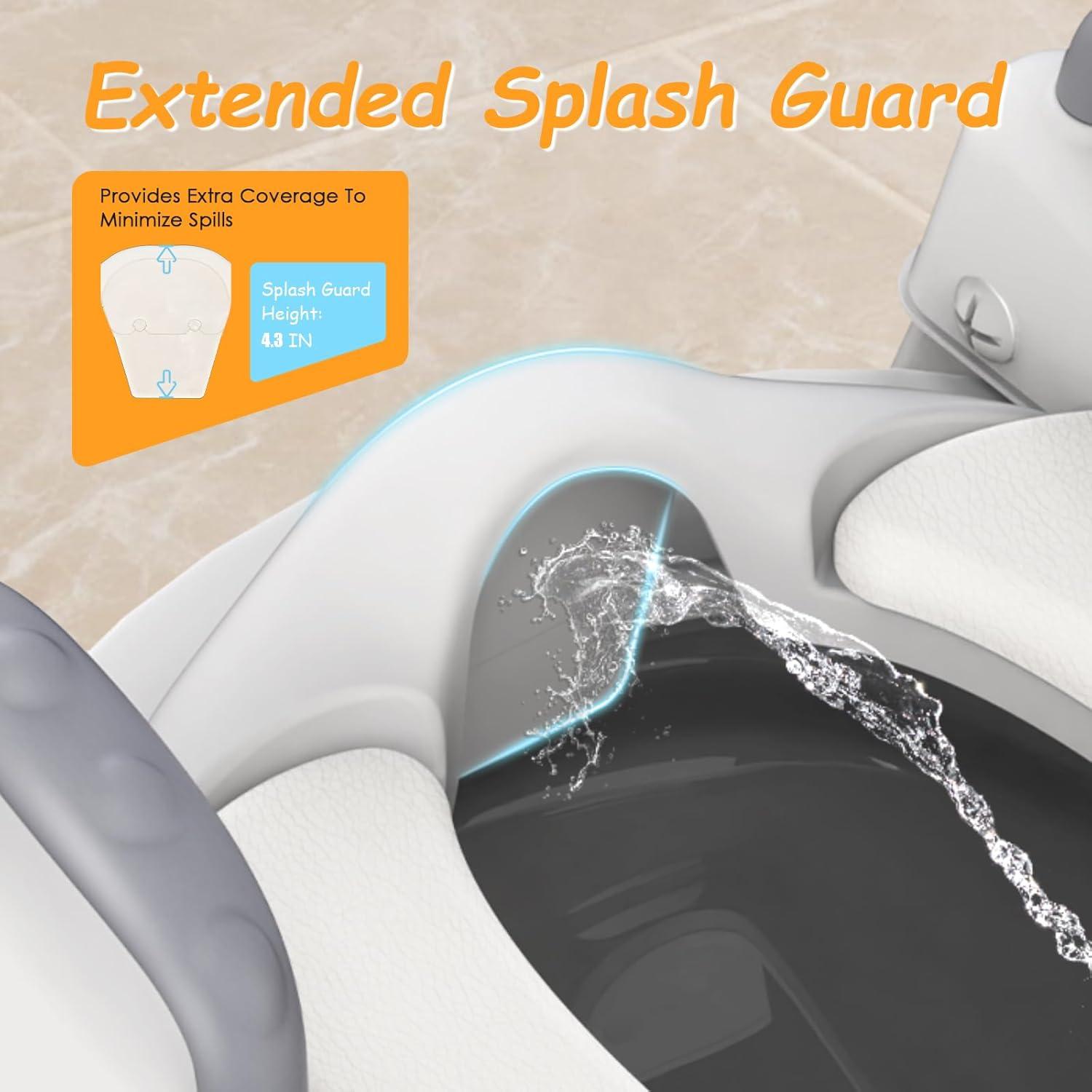 Asiento de Entrenamiento para Baño HBTower Gris Ajustable