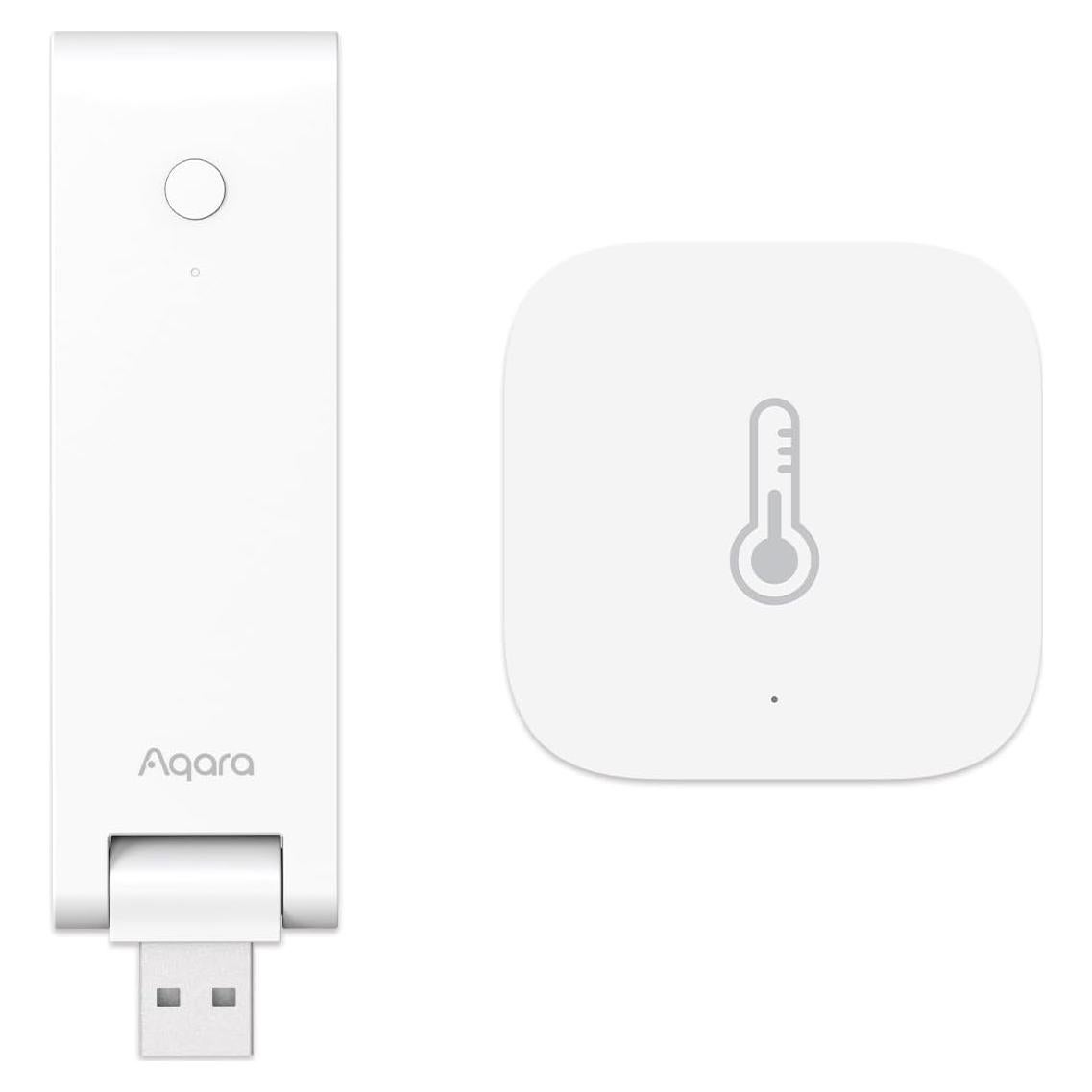 Kit Sensor Temperatura y Humedad Aqara Zigbee con Hub M100