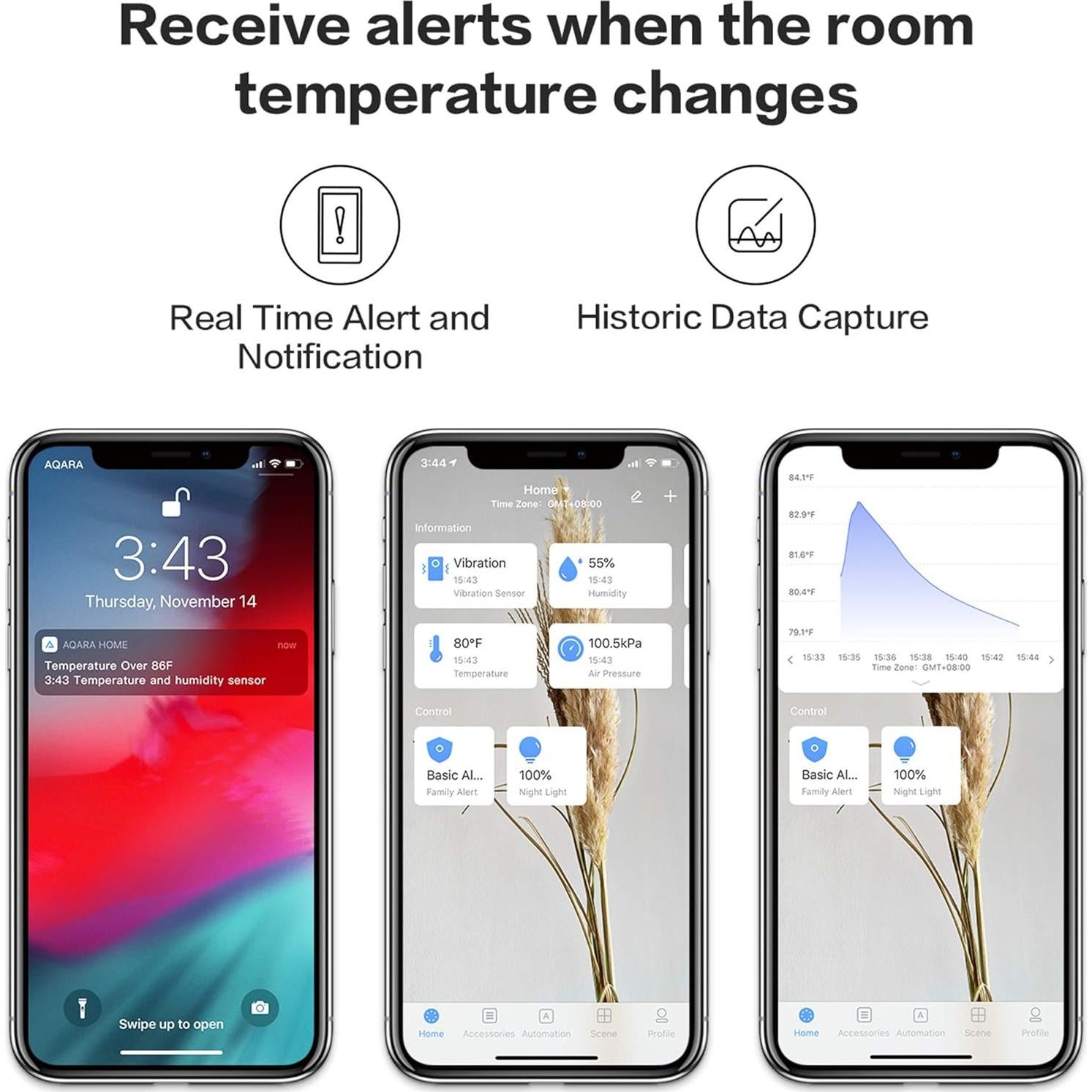 Kit Sensor Temperatura y Humedad Aqara Zigbee con Hub M100