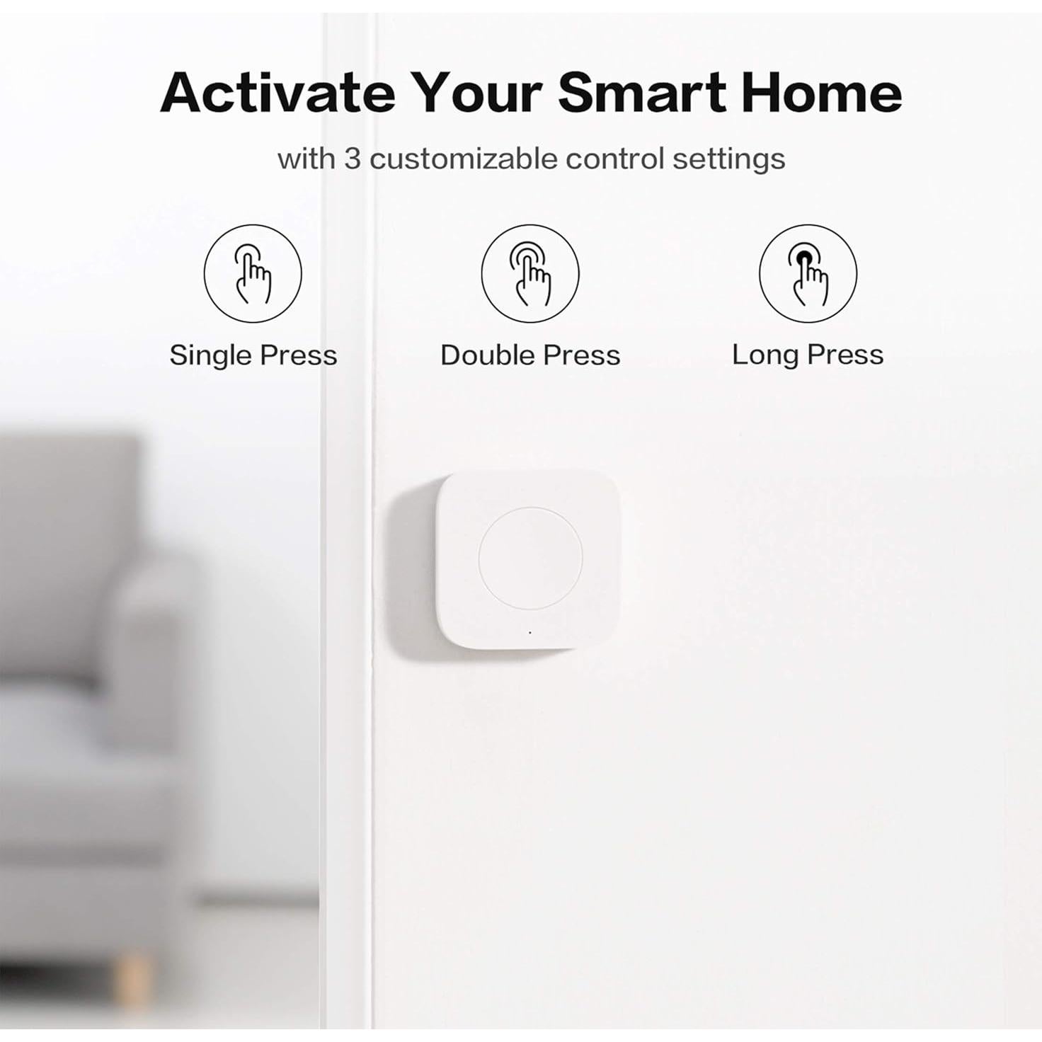 Interruptor Mini Inalámbrico Aqara con Enchufe Inteligente 15A