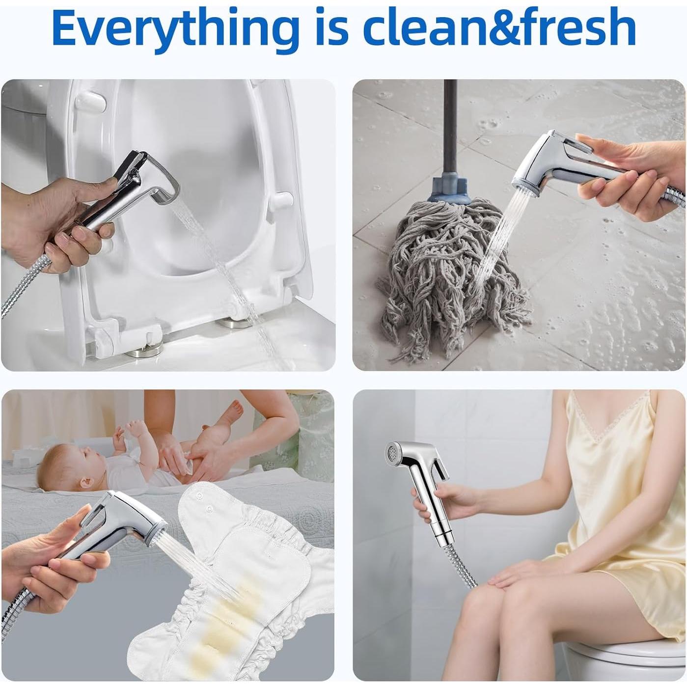 Rociador de Bidet de Mano FLDAM con Manguera Ajustable