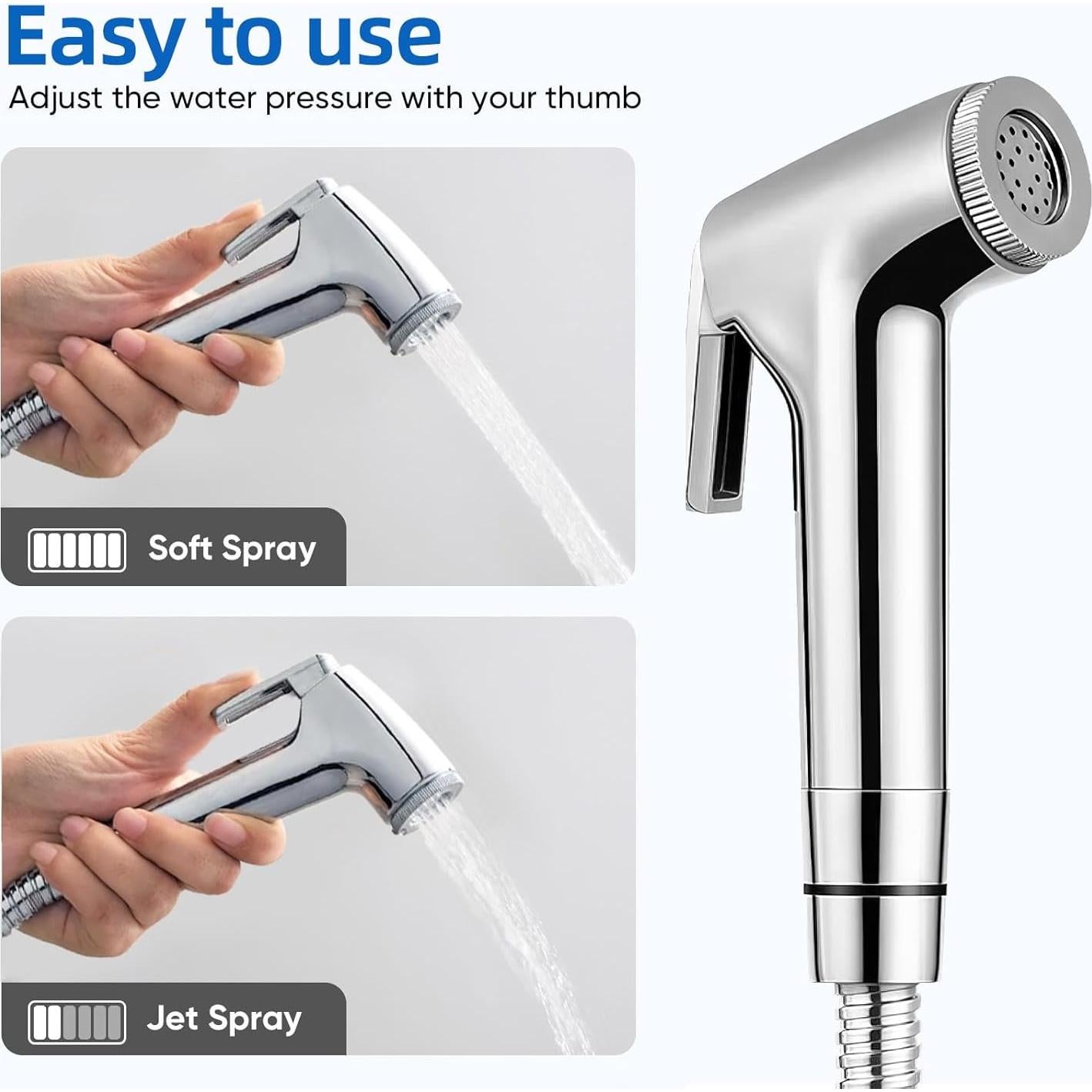 Rociador de Bidet de Mano FLDAM con Manguera Ajustable