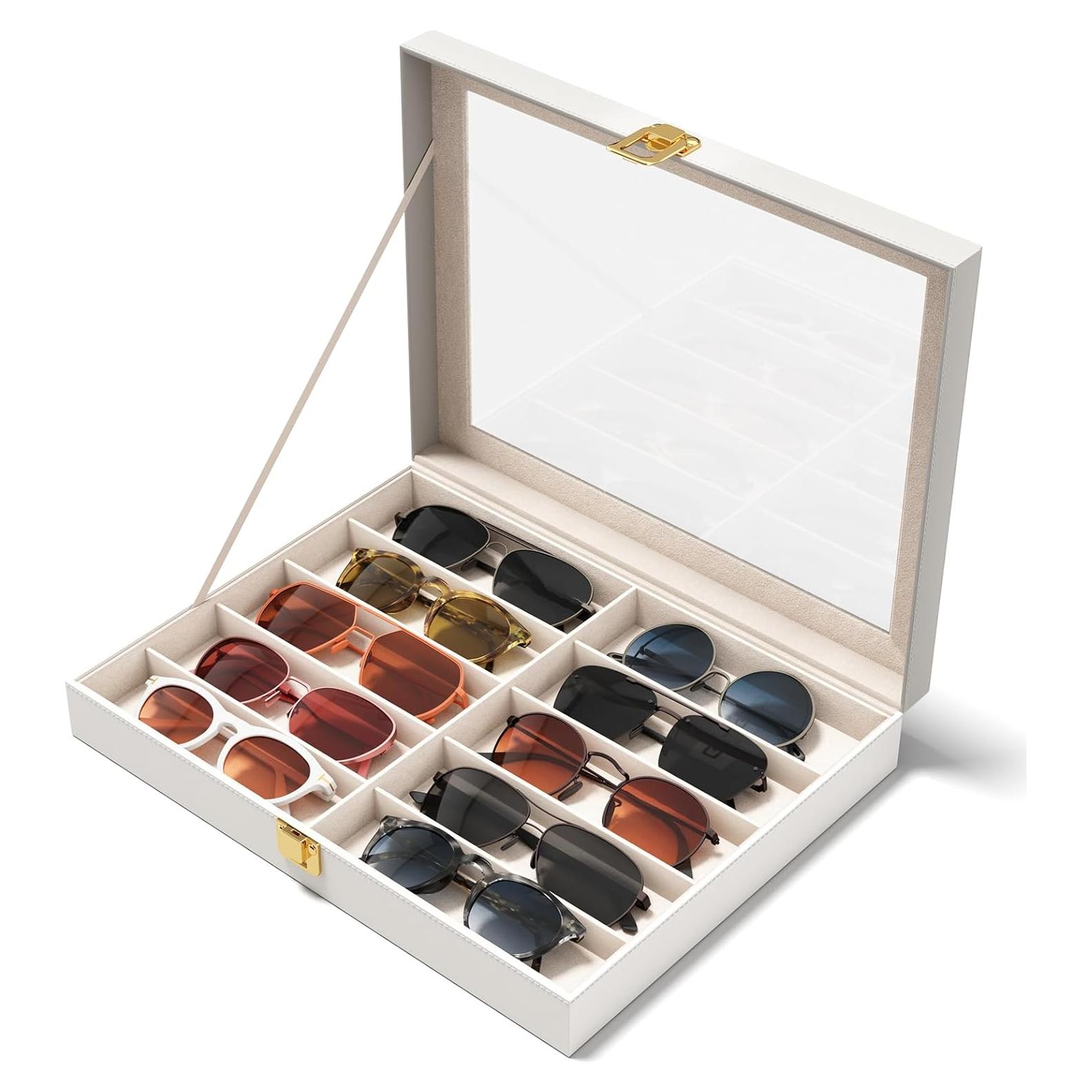 Organizador de Gafas de Sol NEWLOOP 10 Ranuras Blanco