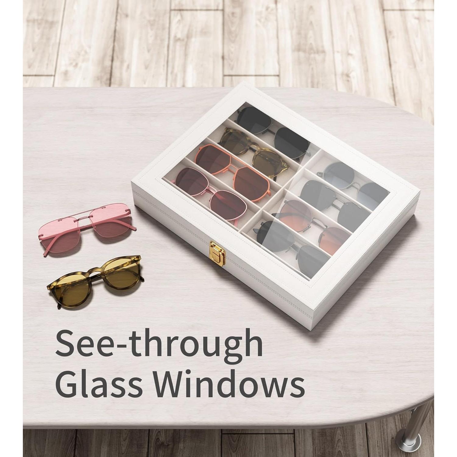 Organizador de Gafas de Sol NEWLOOP 10 Ranuras Blanco