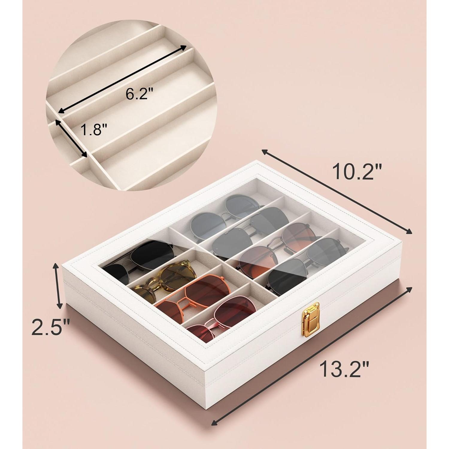 Organizador de Gafas de Sol NEWLOOP 10 Ranuras Blanco