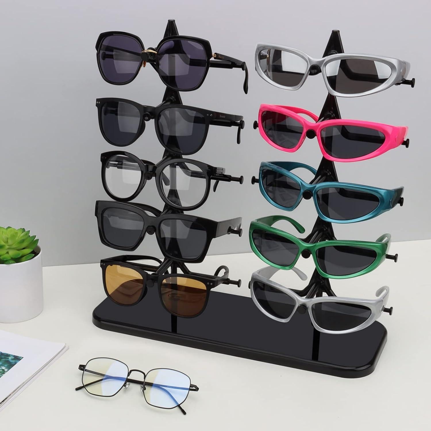 Soporte para Gafas DesignSter - Organizador Multifuncional Negro