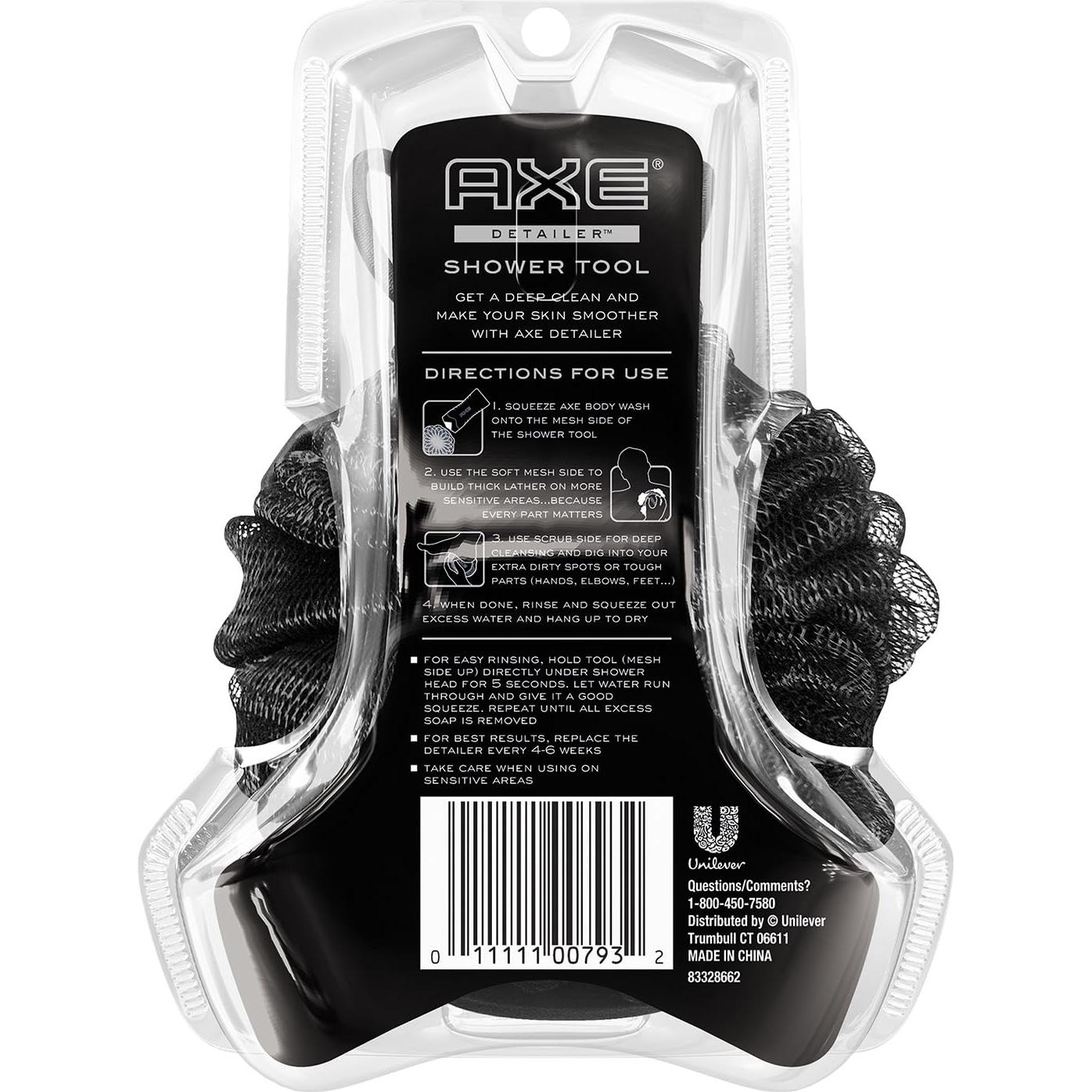 Exfoliador Ducha AXE Doble Cara para Hombres - Suaviza Piel