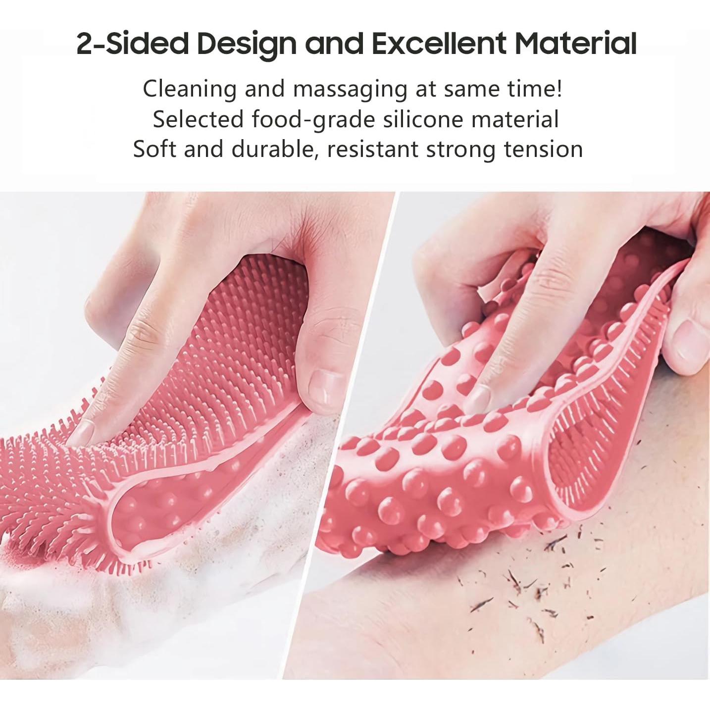 Exfoliador de Espalda de Silicona Sofine 80cm Doble Cara