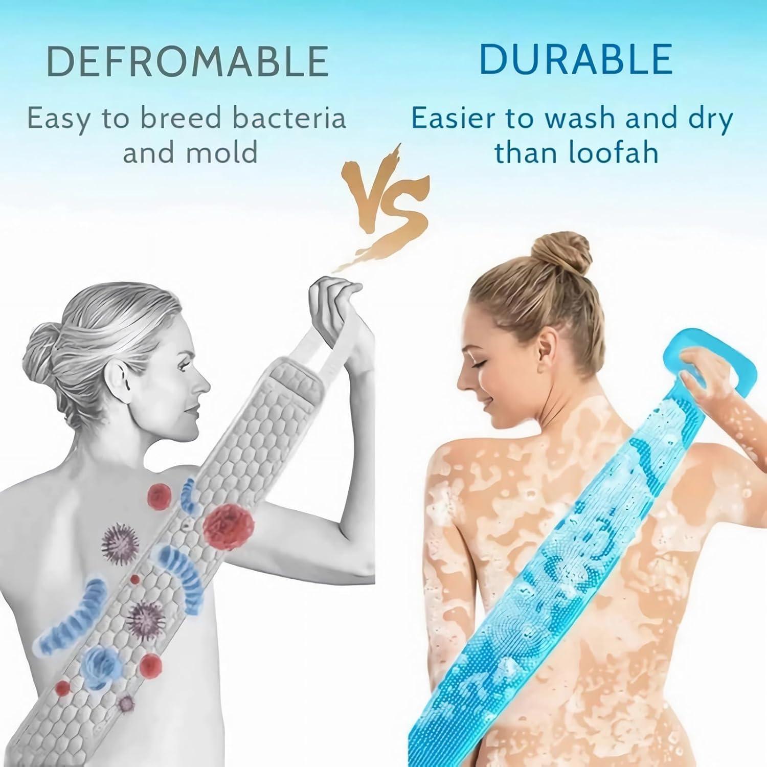 Exfoliador de Espalda de Silicona Sofine 80cm Doble Cara