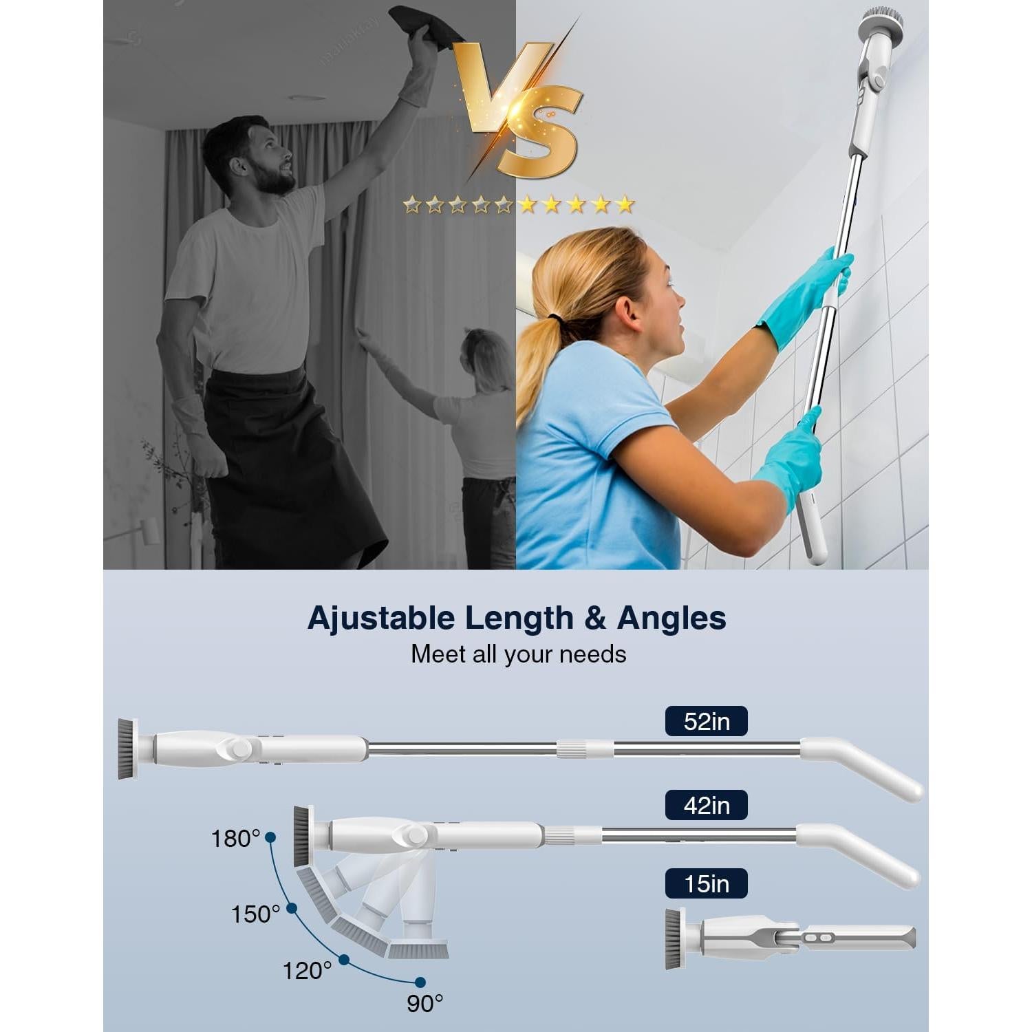 Limpiador Eléctrico Leebein YMG-820 con Control Remoto y 8 Cabezas