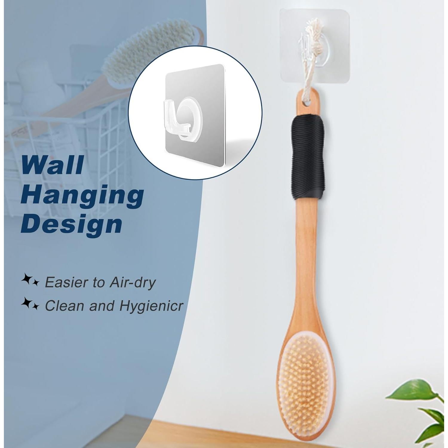 Cepillo de Espalda Ergonómico ShowEzily 110 cm Doble Cara