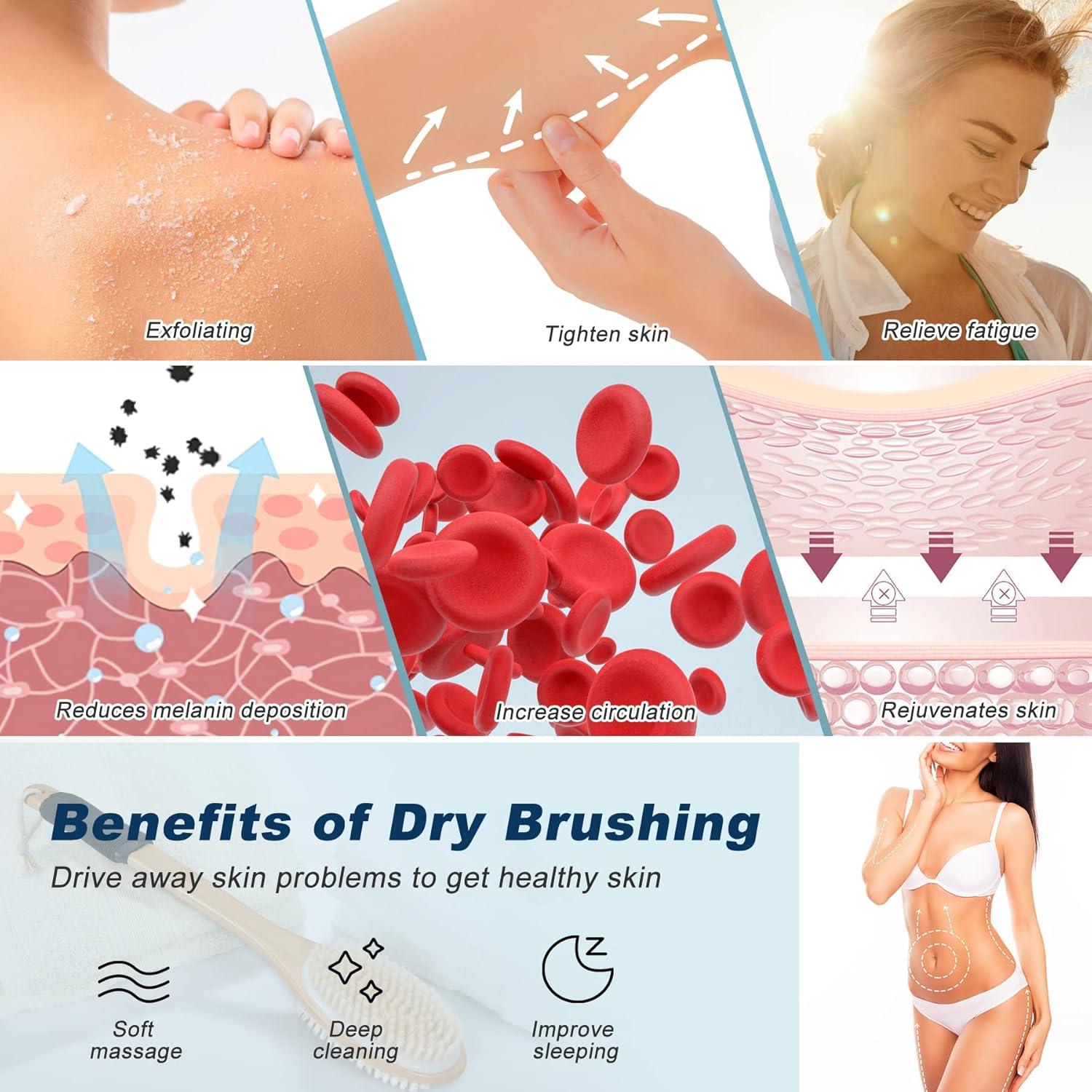 Cepillo de Espalda Ergonómico ShowEzily 110 cm Doble Cara