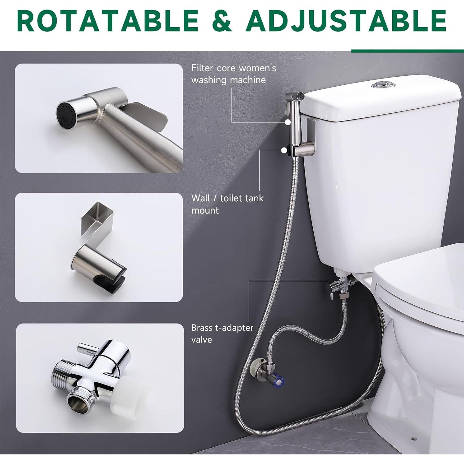 Rociador de Bidet de Mano Mougcet MG-7081-5 Acero Inoxidable