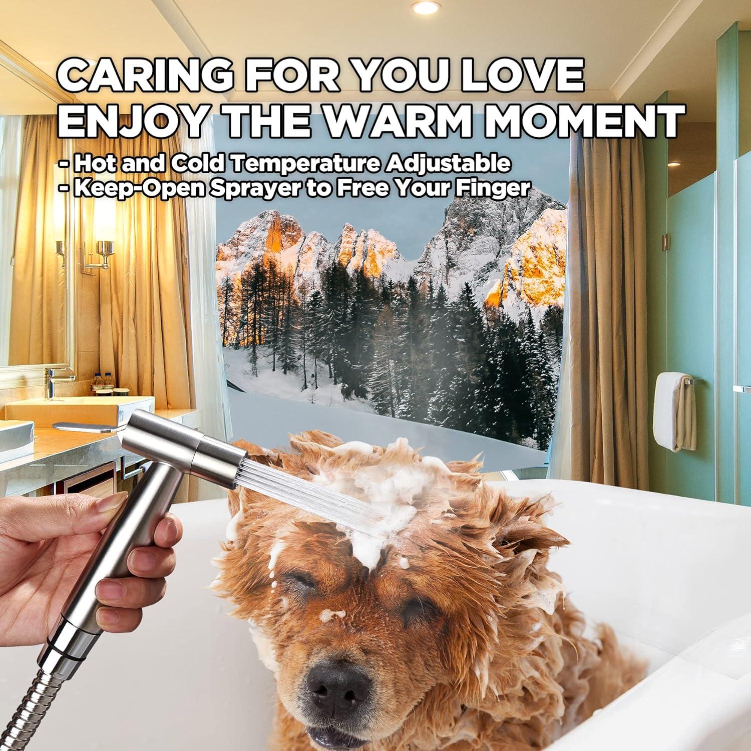 Rociador de Bidet de Mano NATICO con Agua Caliente y Fría