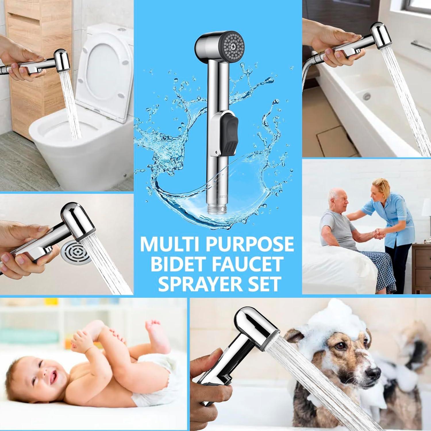 Rociador de Bidet de Mano NESTLEAP - Ahorro de Agua, 0.56 kg