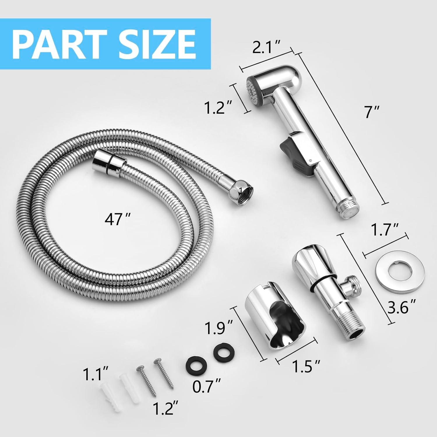 Rociador de Bidet de Mano NESTLEAP - Ahorro de Agua, 0.56 kg