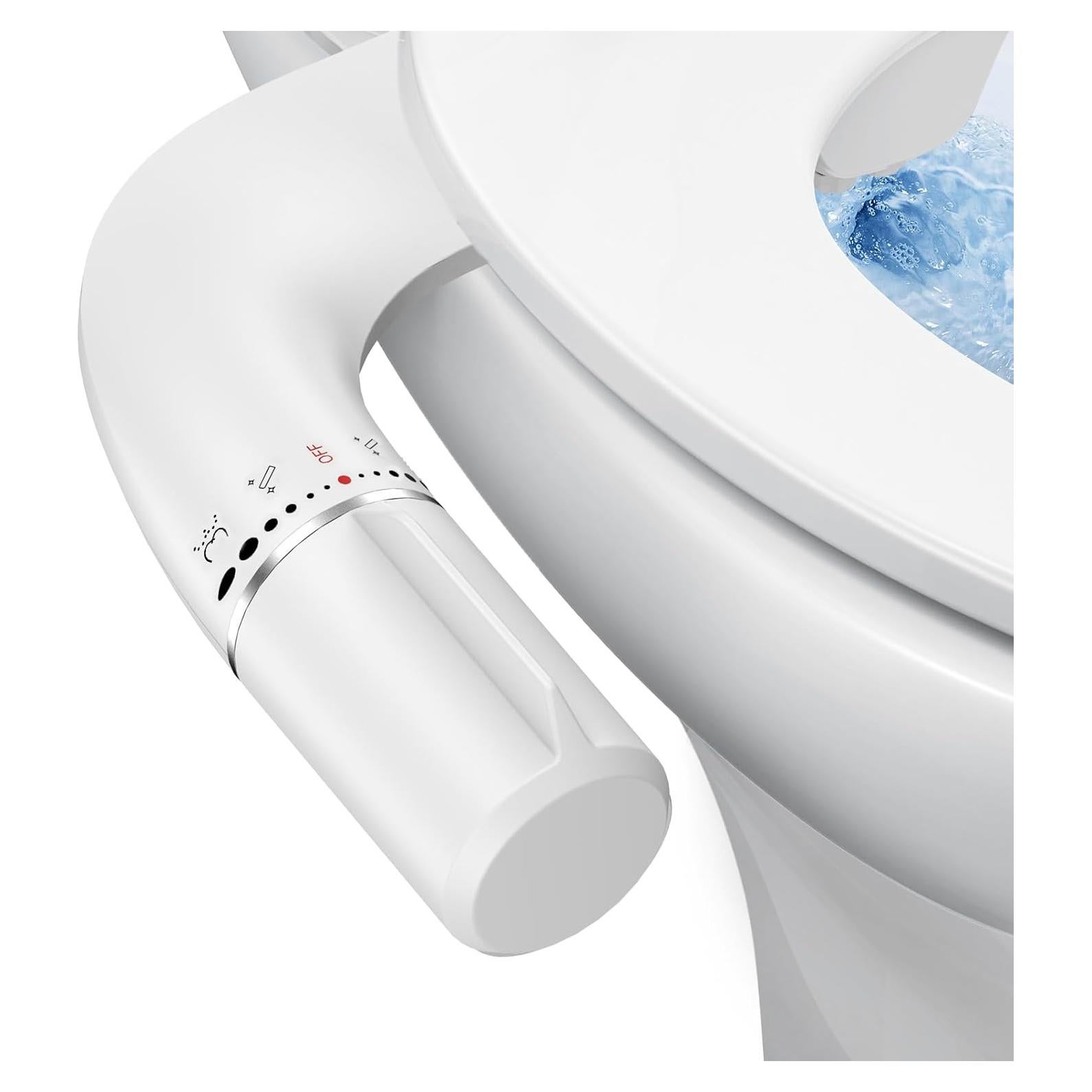 Accesorio de Bidet Shikitek Ultra Delgado Doble Boquilla Plata