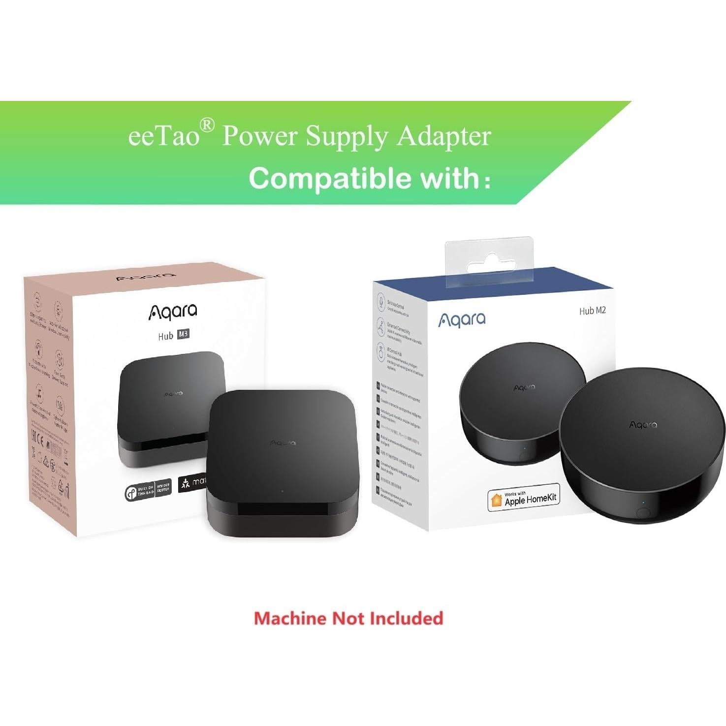 Adaptador AC/DC 5V eeTao para Aqara Smart Hub M3 M2