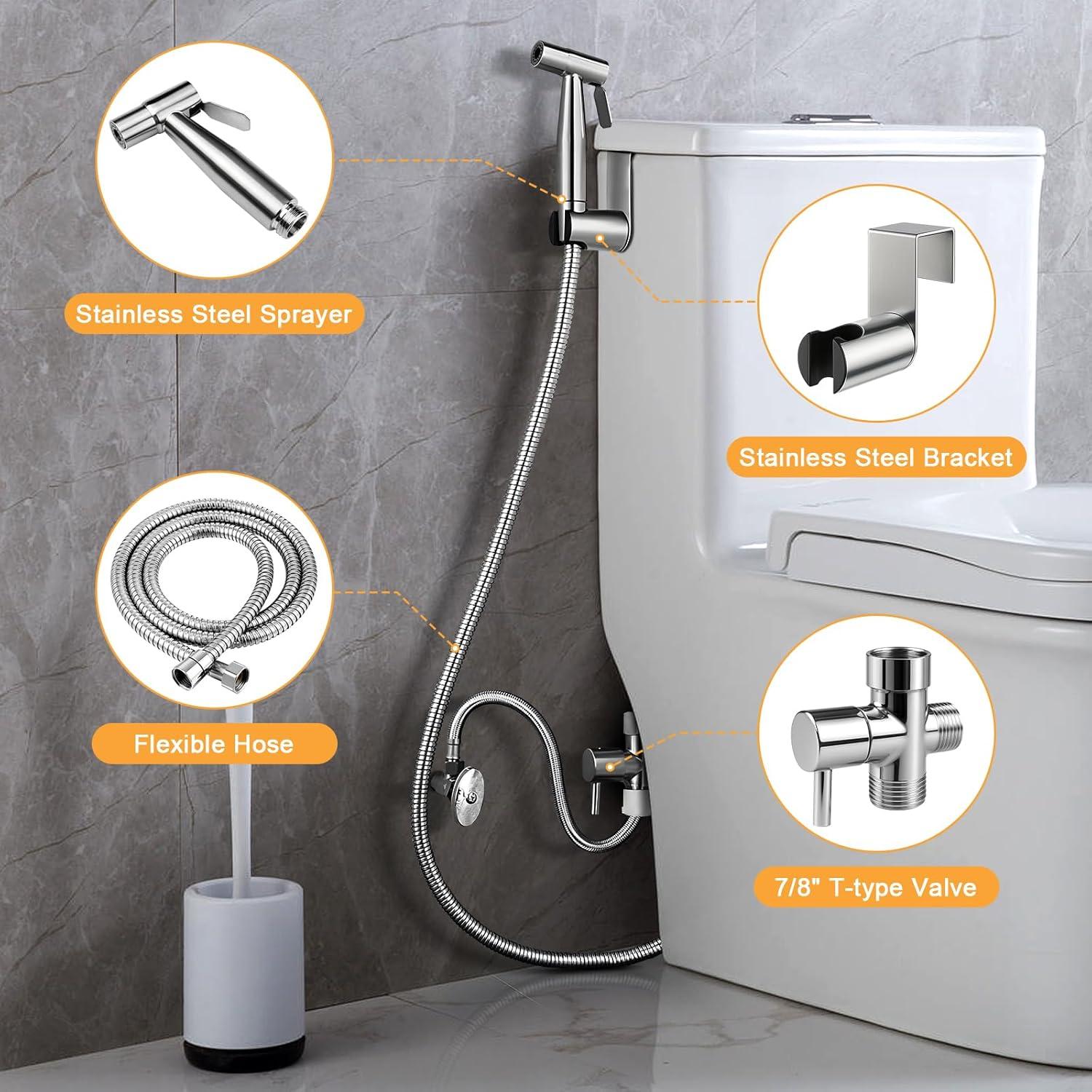 Rociador de Bidet de Mano ANA EGO RT-PWQ-1P-US Acero Inoxidable