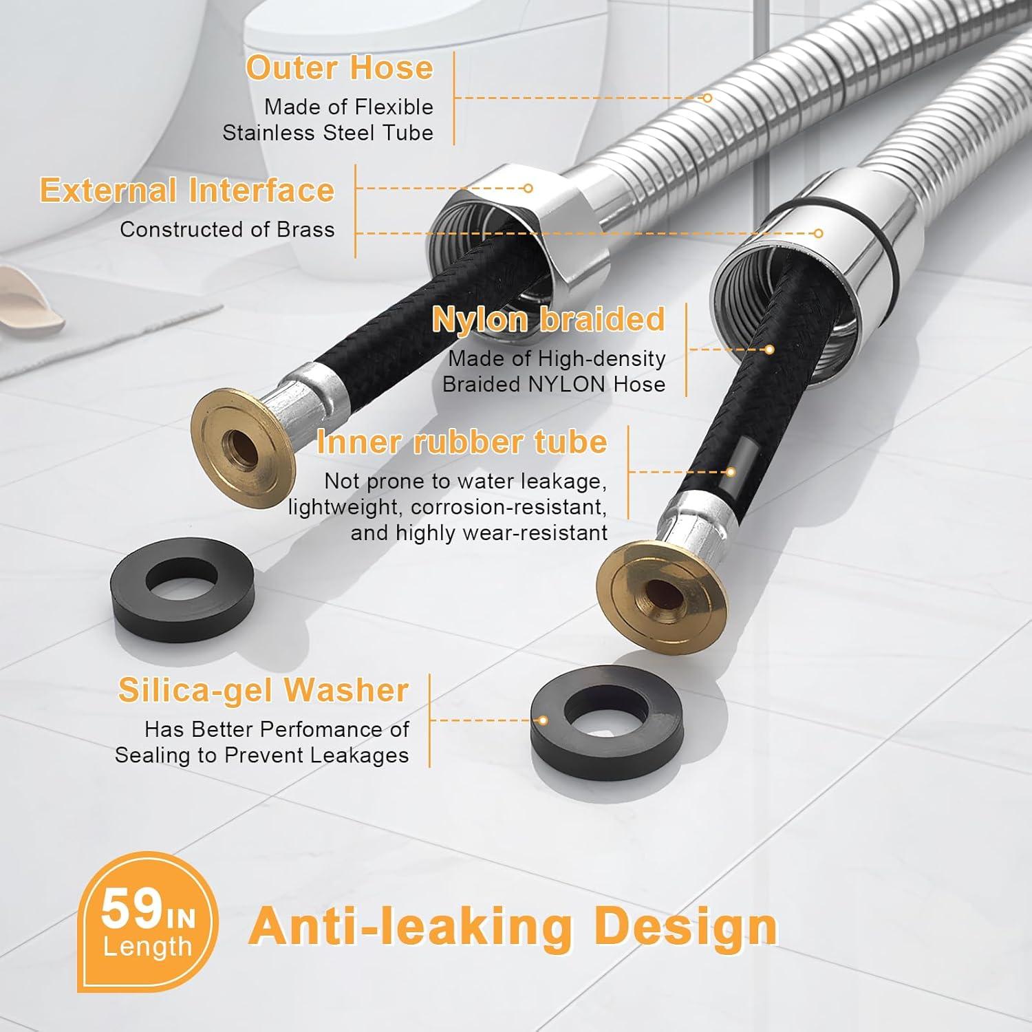 Rociador de Bidet de Mano ANA EGO RT-PWQ-1P-US Acero Inoxidable
