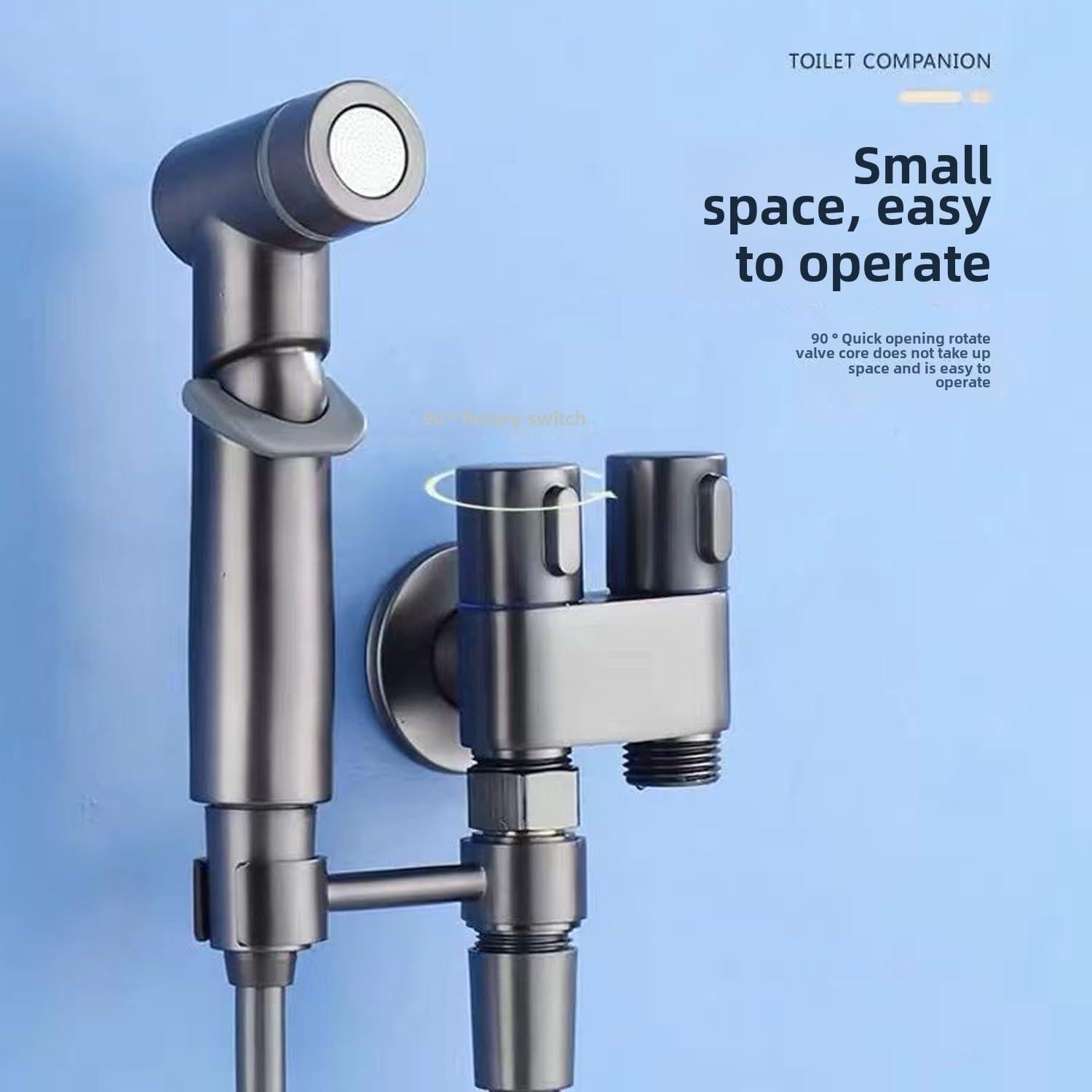 Rociador de Bidet YBSGJS Doble Control 2 Salidas Manguera 2M