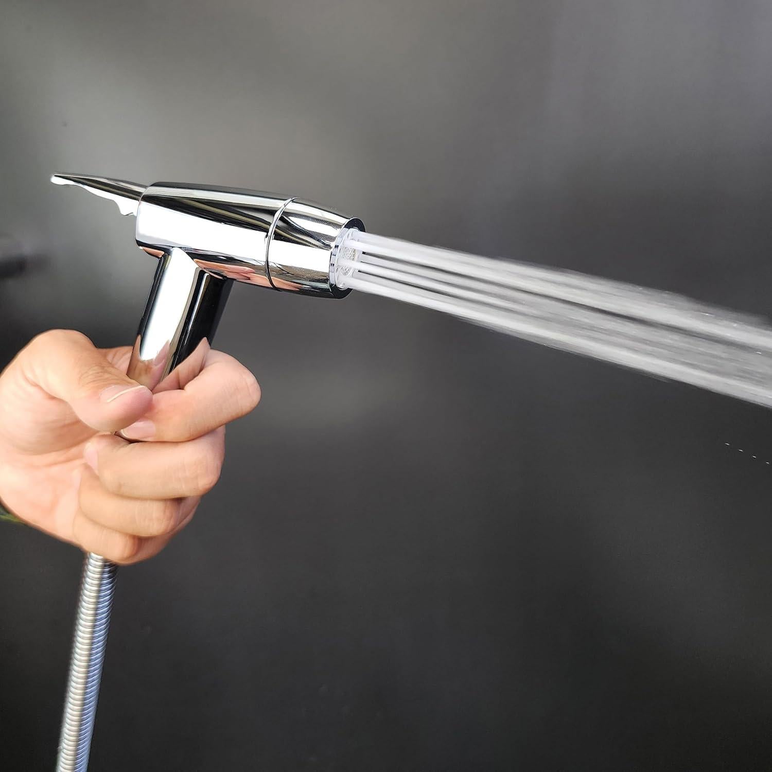 Rociador de Bidet de Mano Eurolife con 2 Funciones y Manguera 119 cm