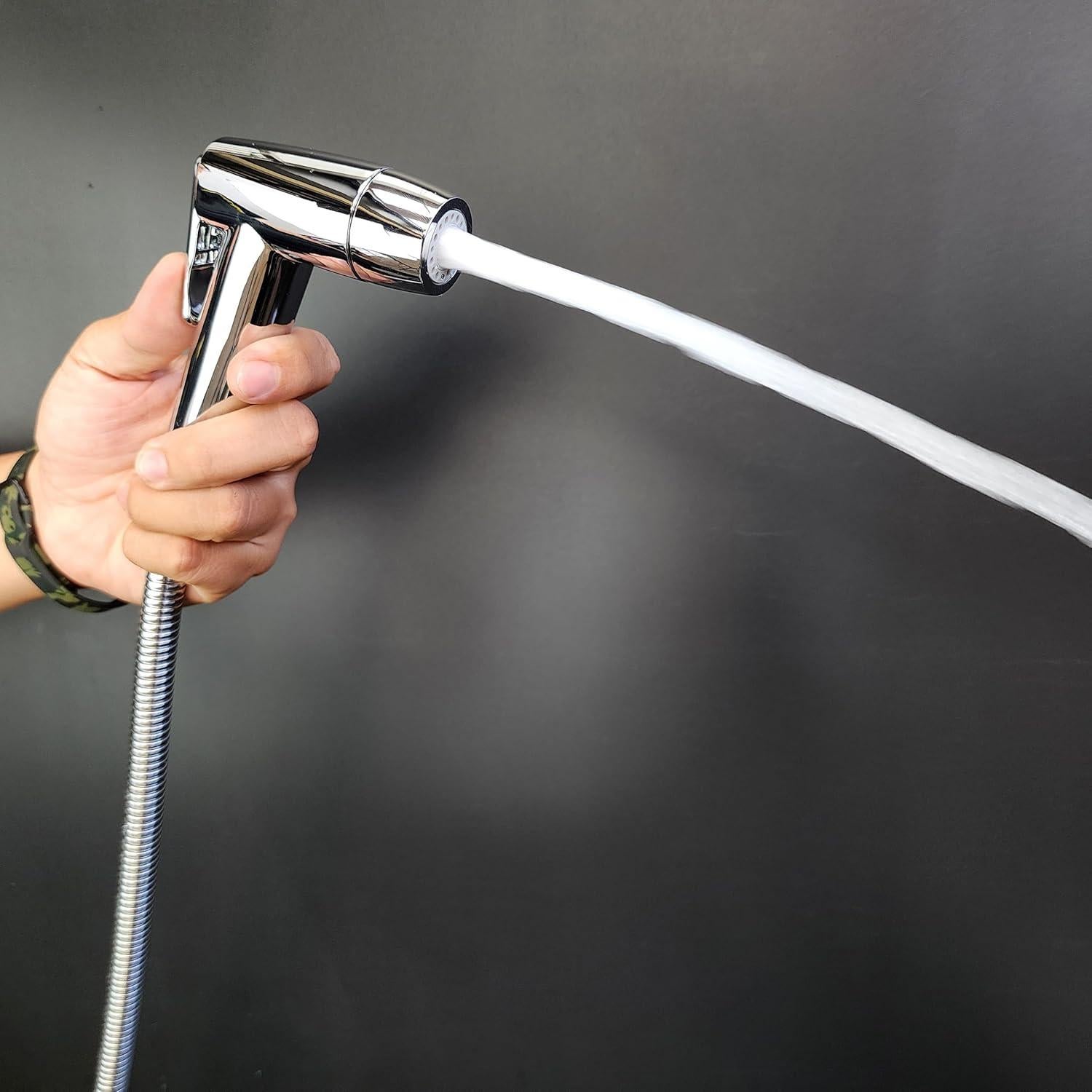 Rociador de Bidet de Mano Eurolife con 2 Funciones y Manguera 119 cm