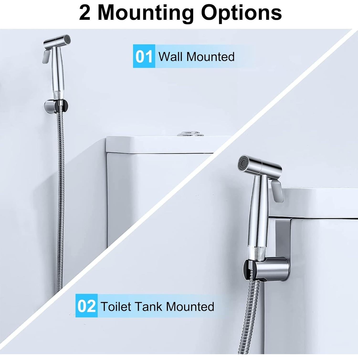 Pulverizador de Bidet de Mano Skybess Acero Inoxidable 121.92 cm