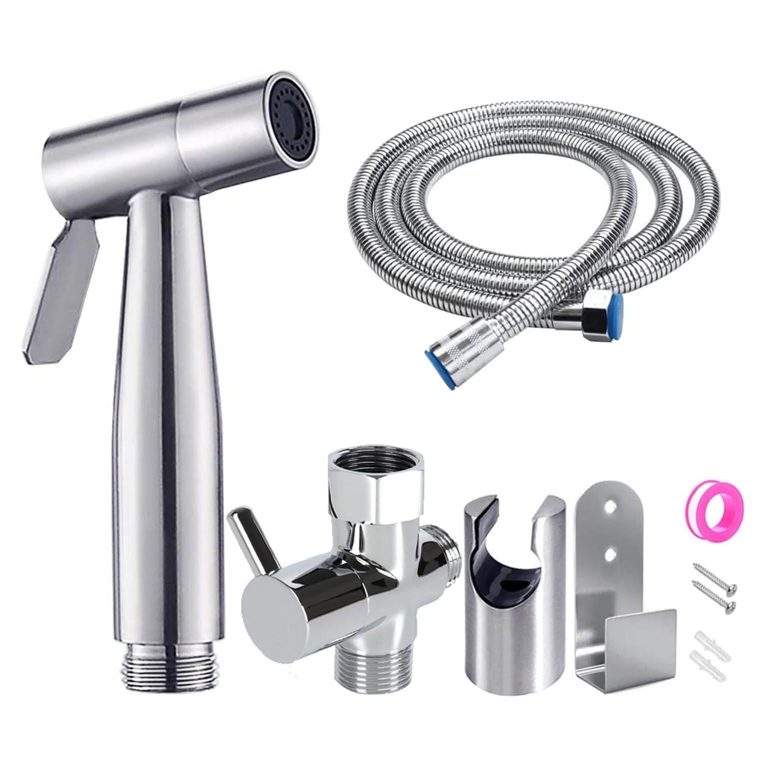 Rociador de Bidet de Mano JIELUO - Acero Inoxidable, Plata