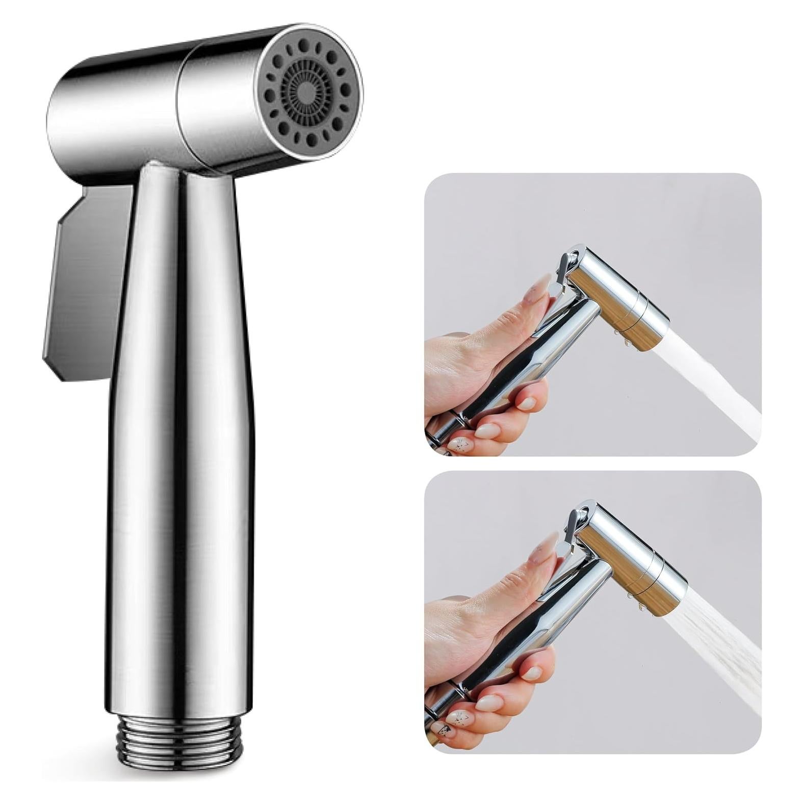 Rociador de Bidet de Mano ASRCLOO de Acero Inoxidable Cromo