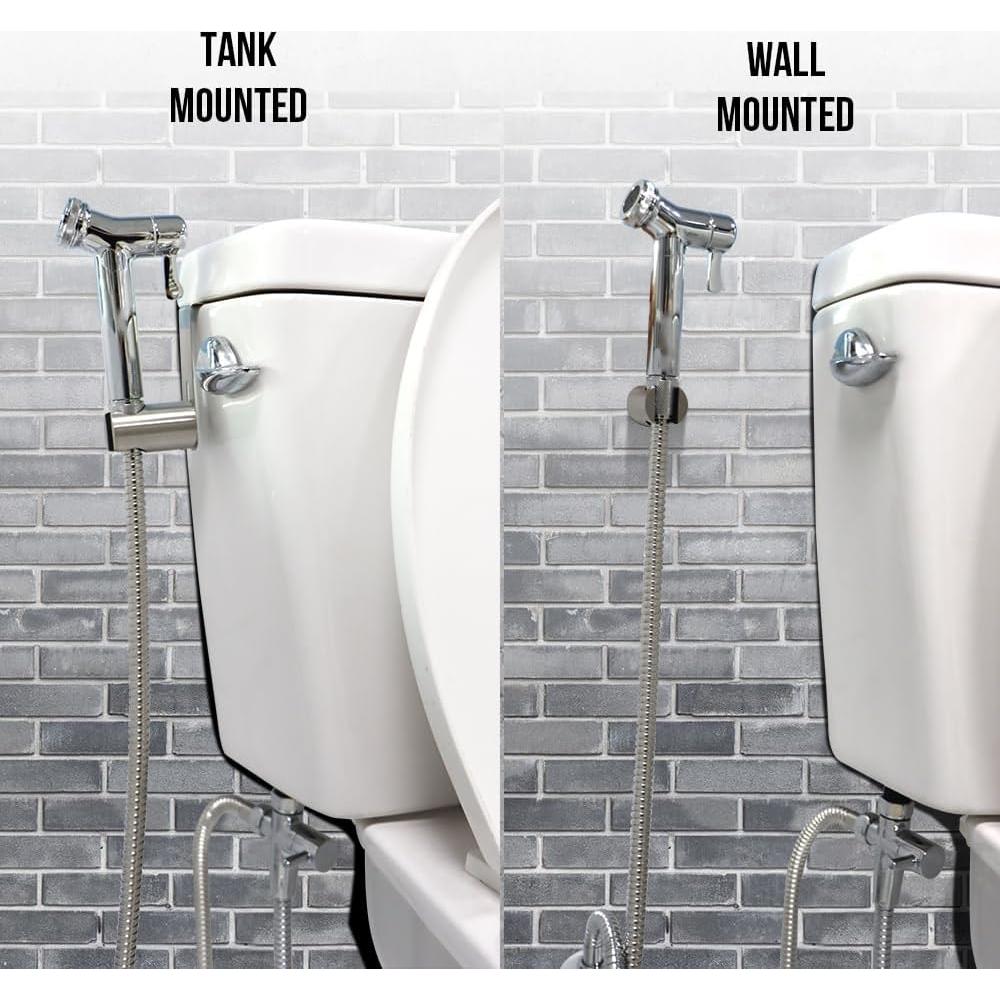 Rociador de Bidet de Mano SECNAC de Latón con Manguera 1.2m