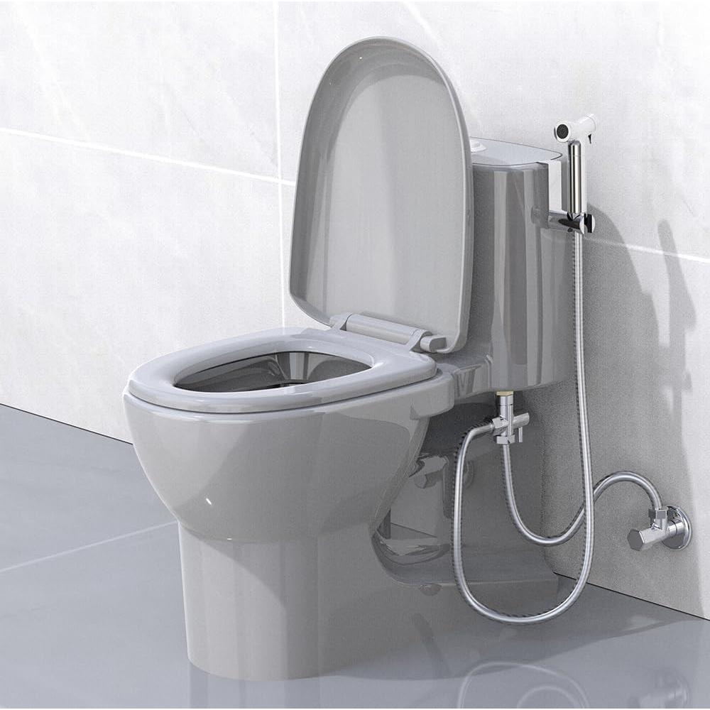 Rociador de Bidet de Mano SECNAC de Latón con Manguera 1.2m