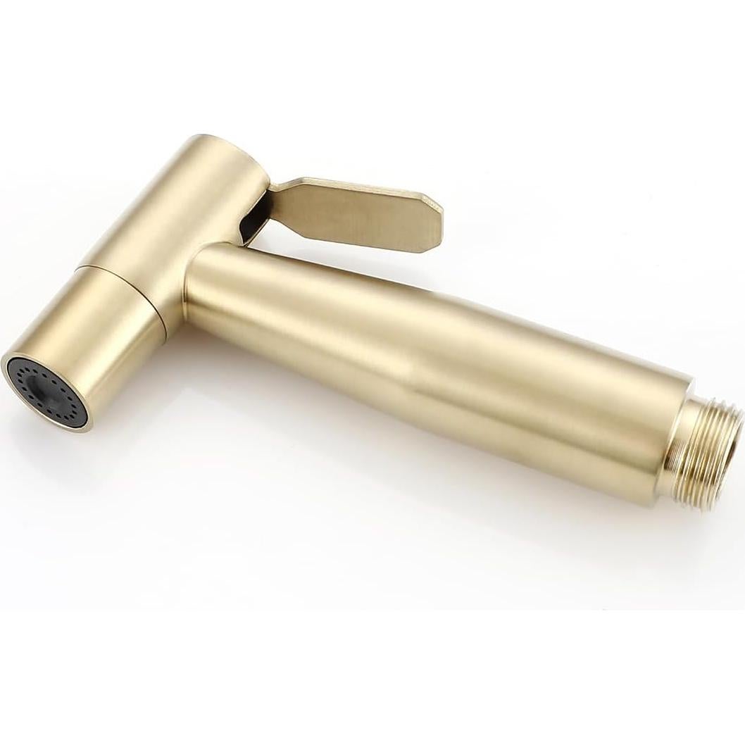 Rociador de Bidet de Mano Gaosin Oro Cepillado Agua Caliente