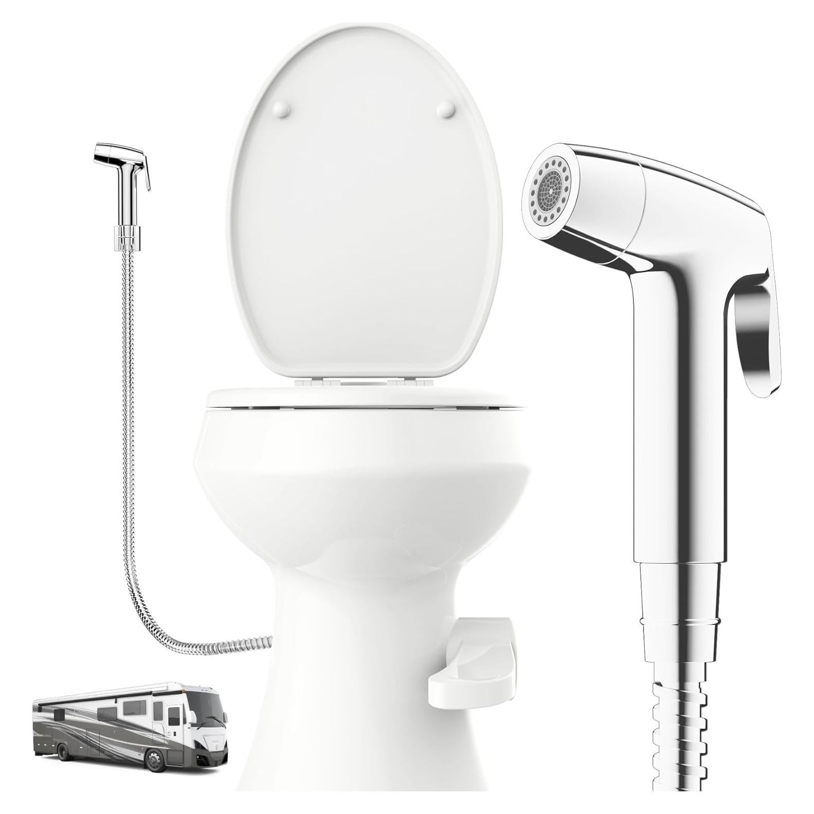 Rociador de Bidet Terapaton Cromado con Manguera 121.92 cm