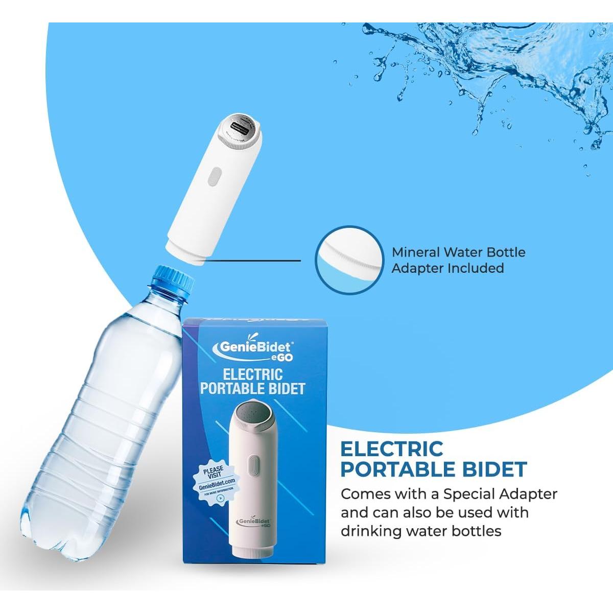 Bidet Portátil Recargable GenieBidet e-GO - Higiene Personal