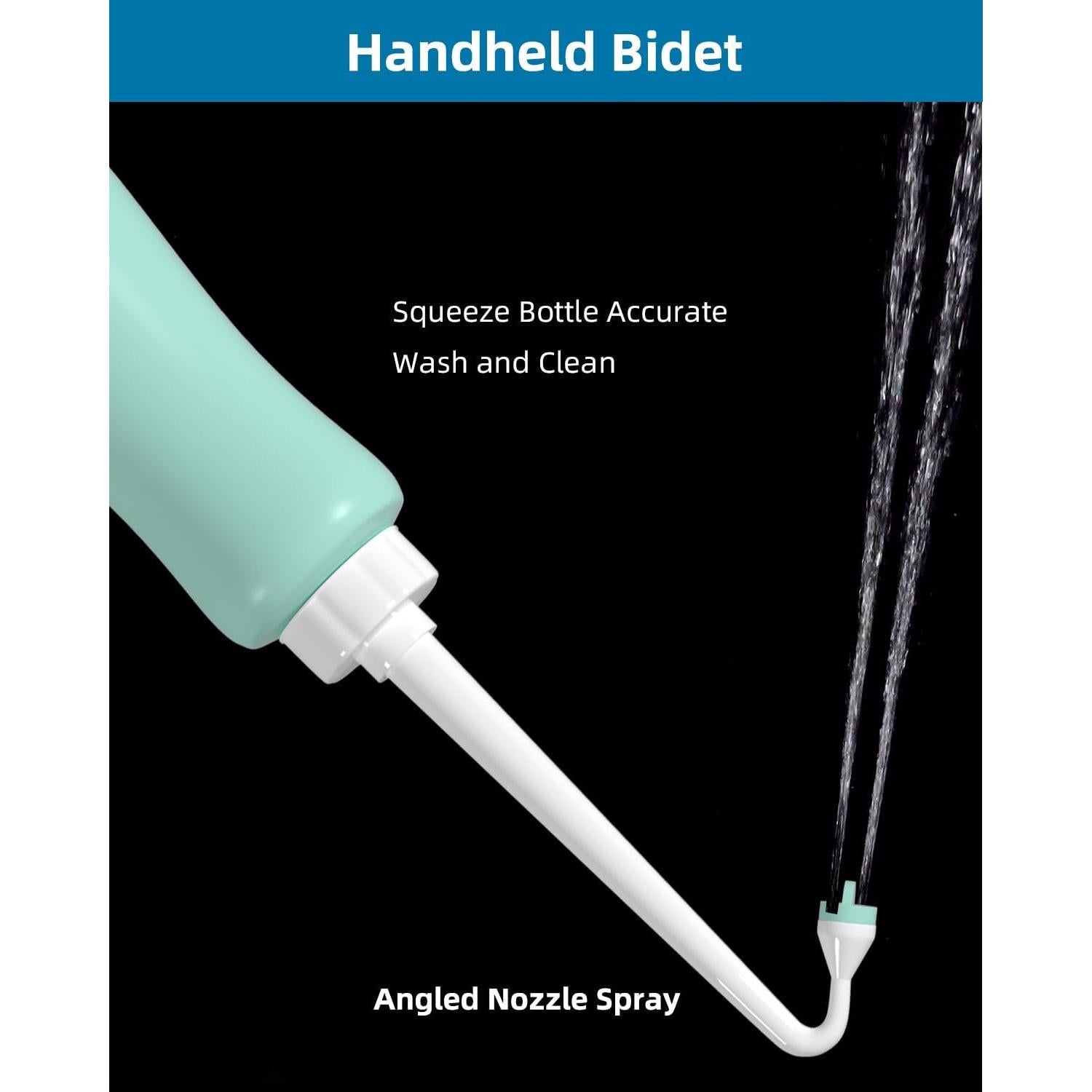 Hibbent Bidet Portátil 2 Pack 650ml Verde con Boquilla