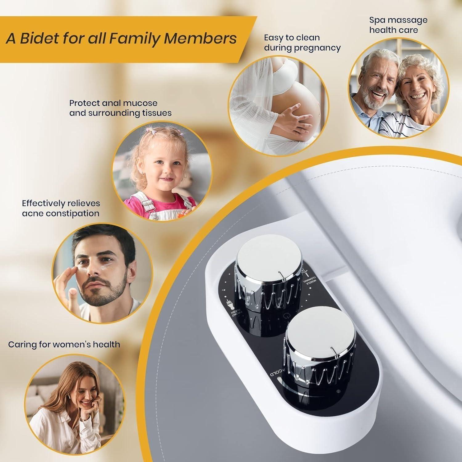 Accesorio de Bidet Autolimpiante Anees con Presión Ajustable