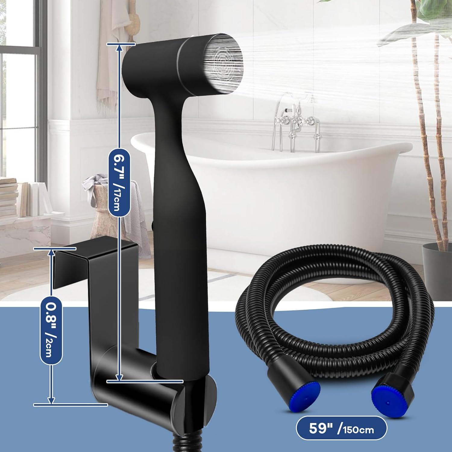 Rociador de Bidet de Mano KIMCHUL Doble Función ABS Negro