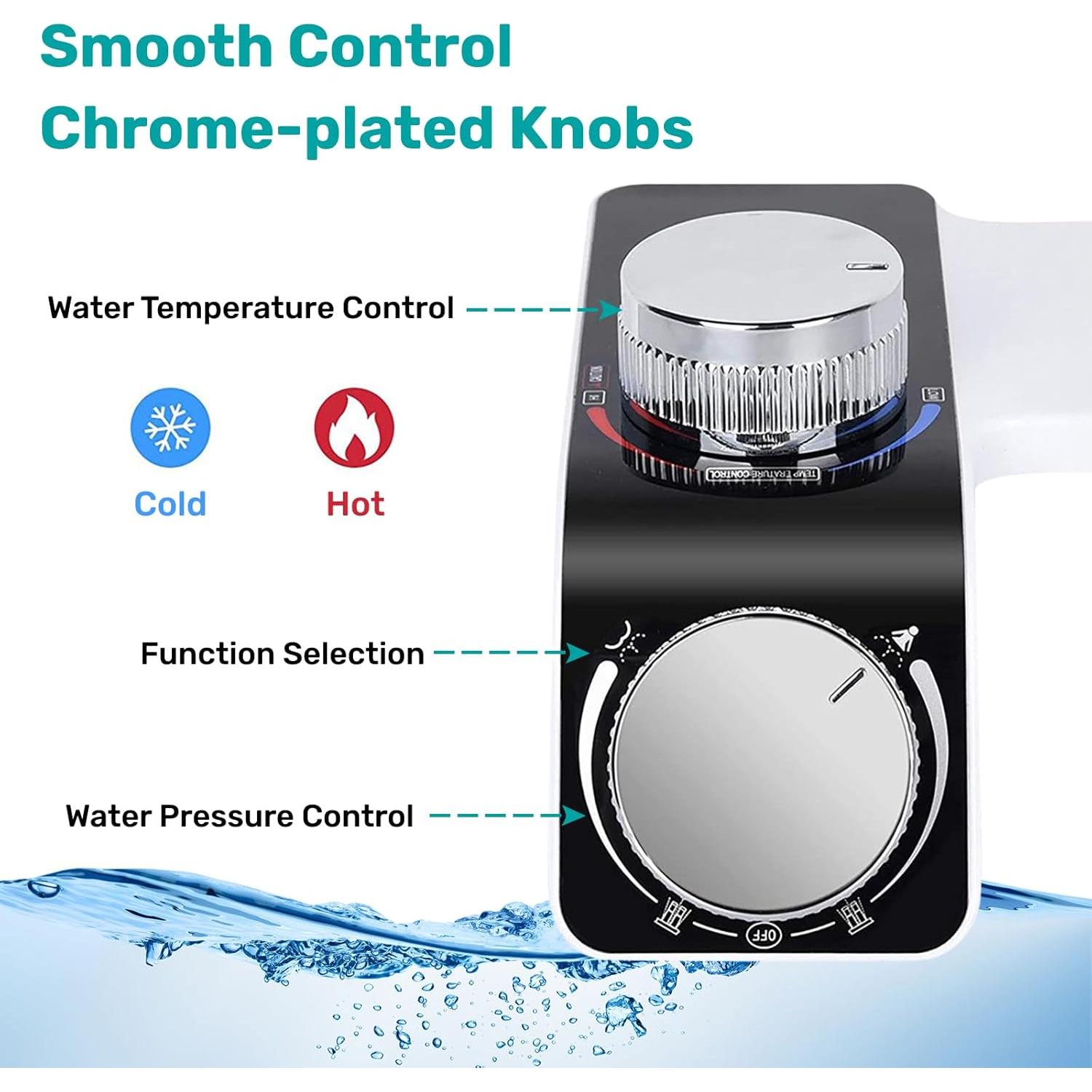 Accesorio de Bidet Terids ZYP01015 Frío y Caliente con Doble Boquilla