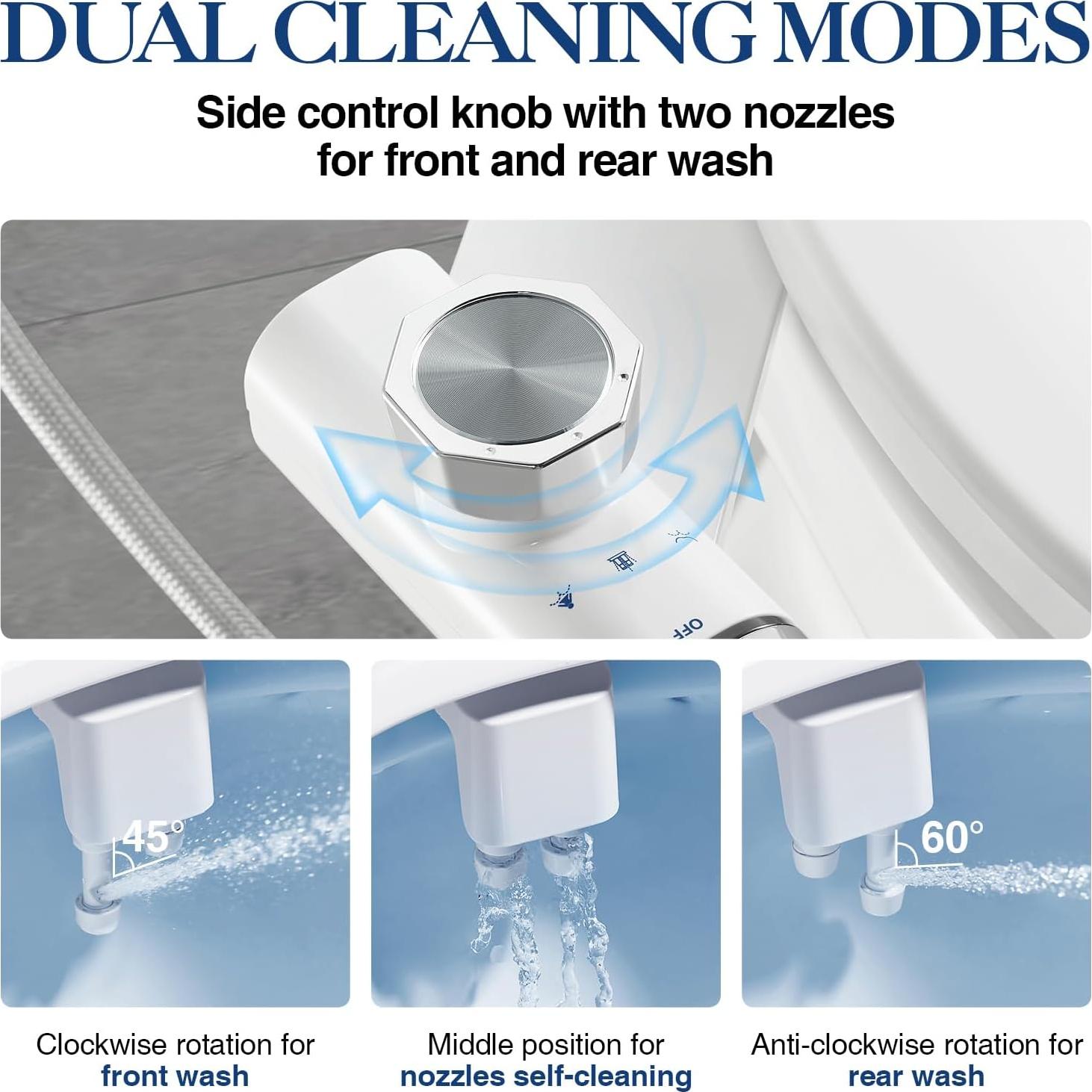 Accesorio de Bidet No Eléctrico ANNWA TT17N con Boquillas Dobles