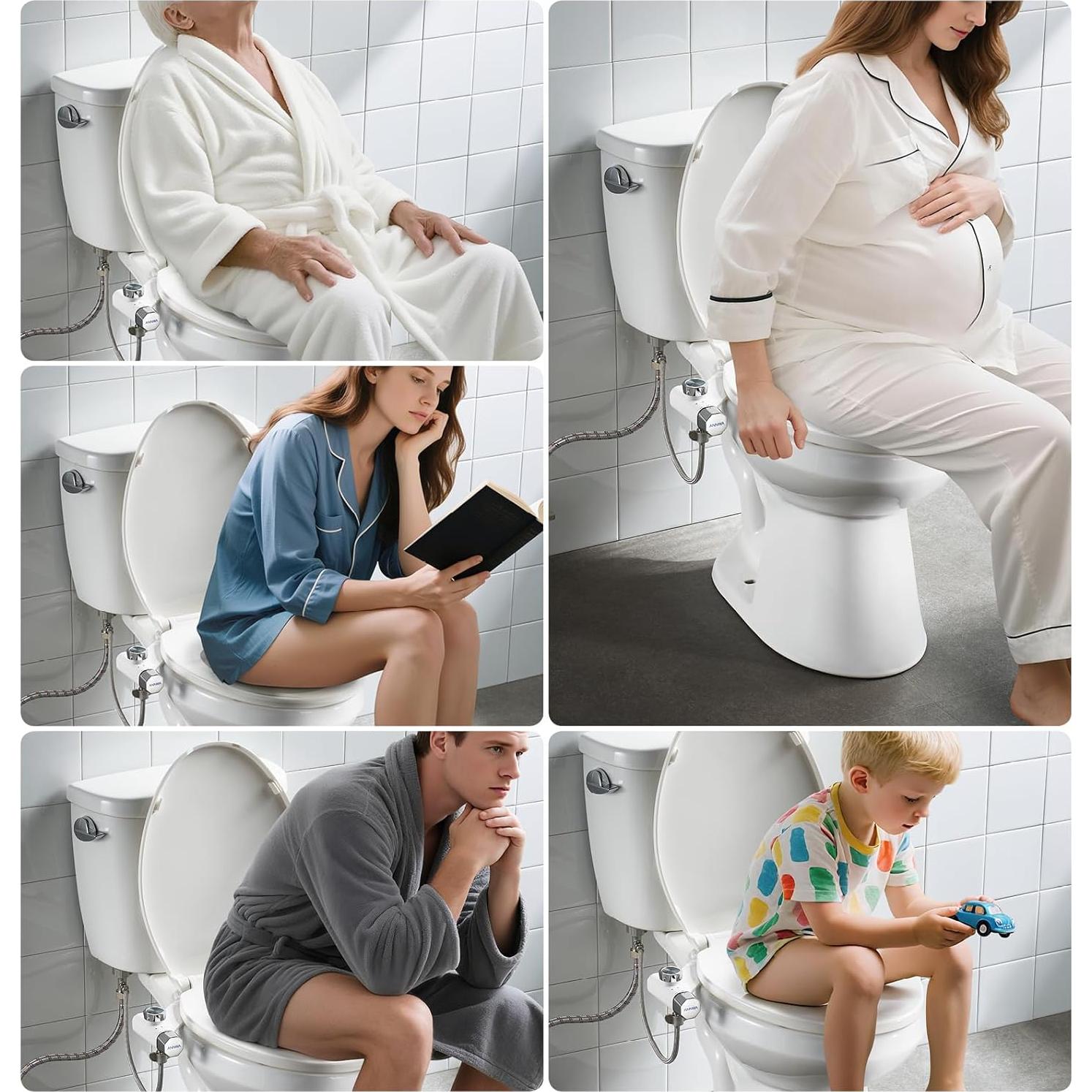 Accesorio de Bidet No Eléctrico ANNWA TT17N con Boquillas Dobles