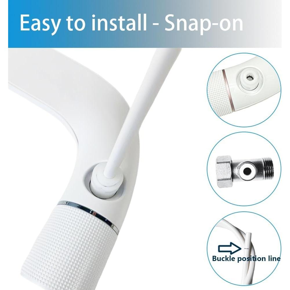 Bidet Ultra Delgado Flowyspa Oro Rosa Doble Boquilla 0.64 cm