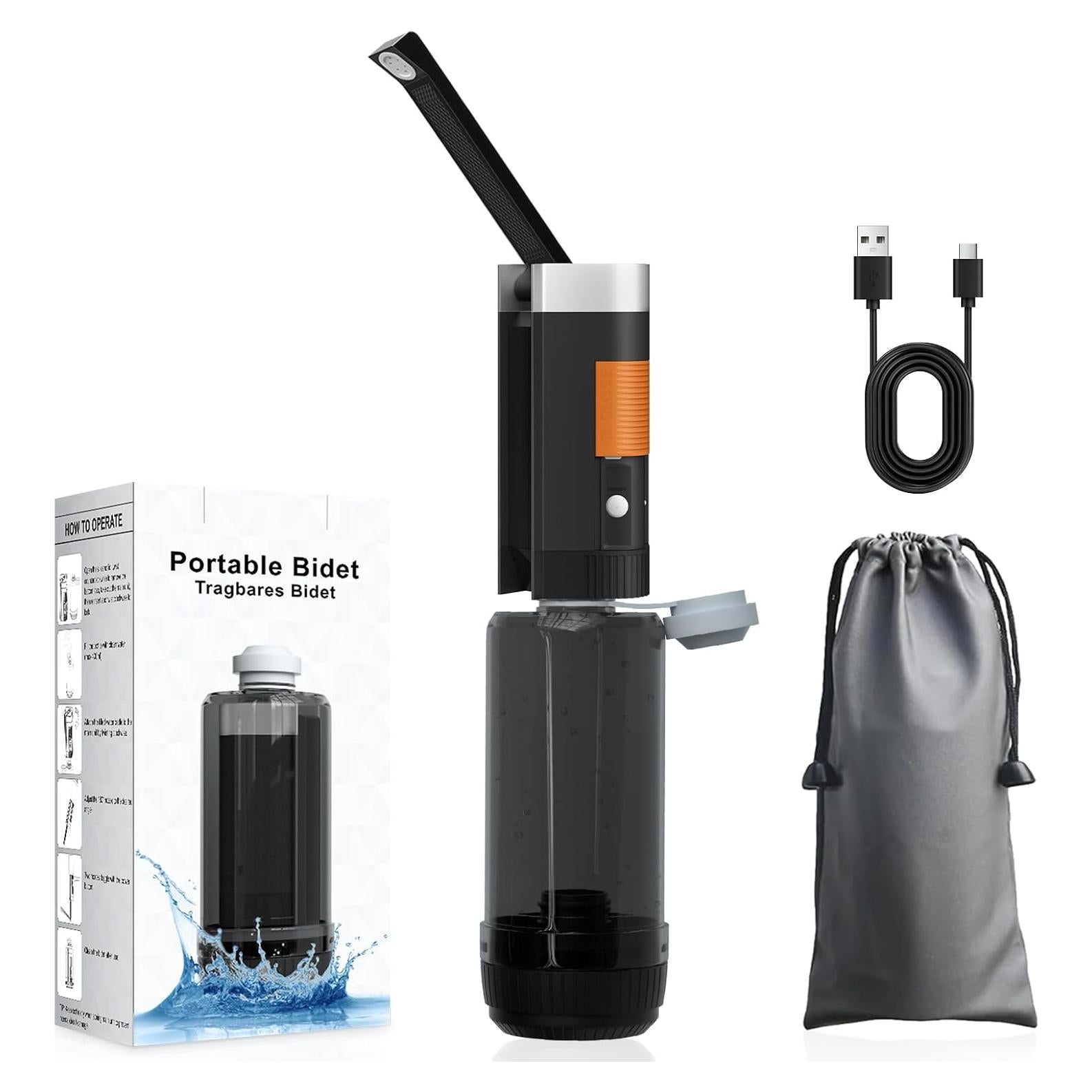 Bidet Portátil SoulBay 400ml Eléctrico Recargable Higiene