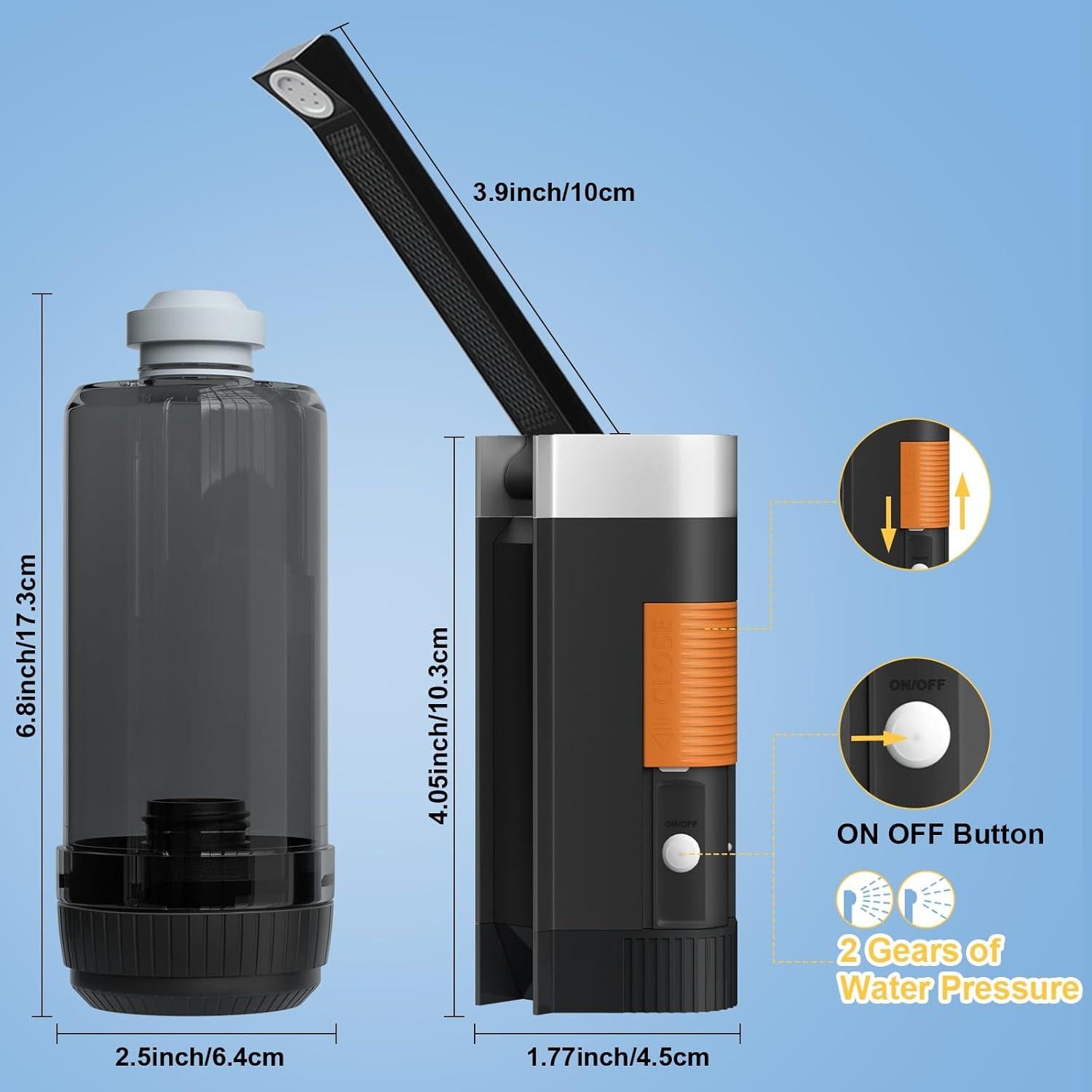 Bidet Portátil SoulBay 400ml Eléctrico Recargable Higiene