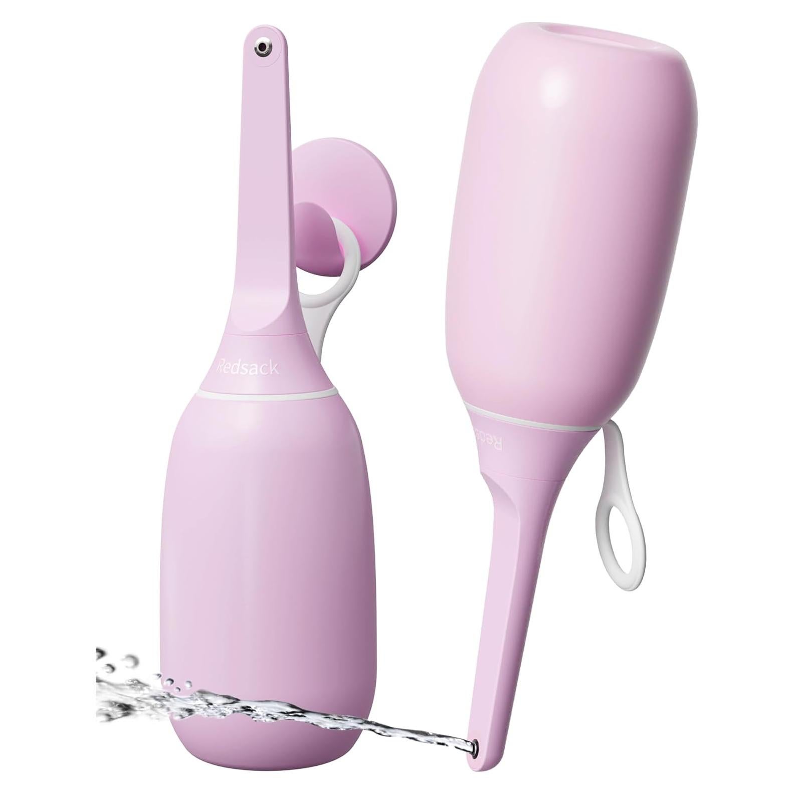 Rociador de Bidet Portátil Redsack 400ml Rosa Alta Presión