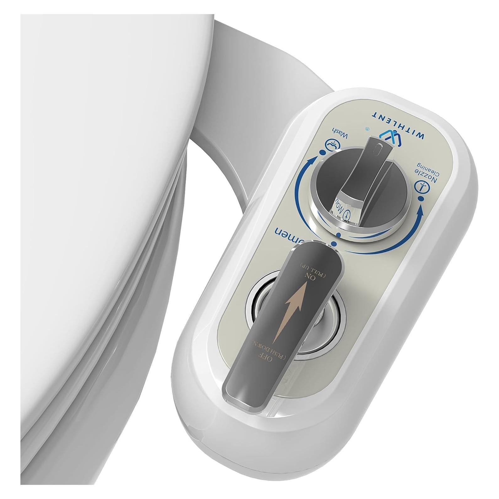 Accesorio de Bidet para Inodoro Zurdo WITHLENT J1016-03 Doble Boquilla